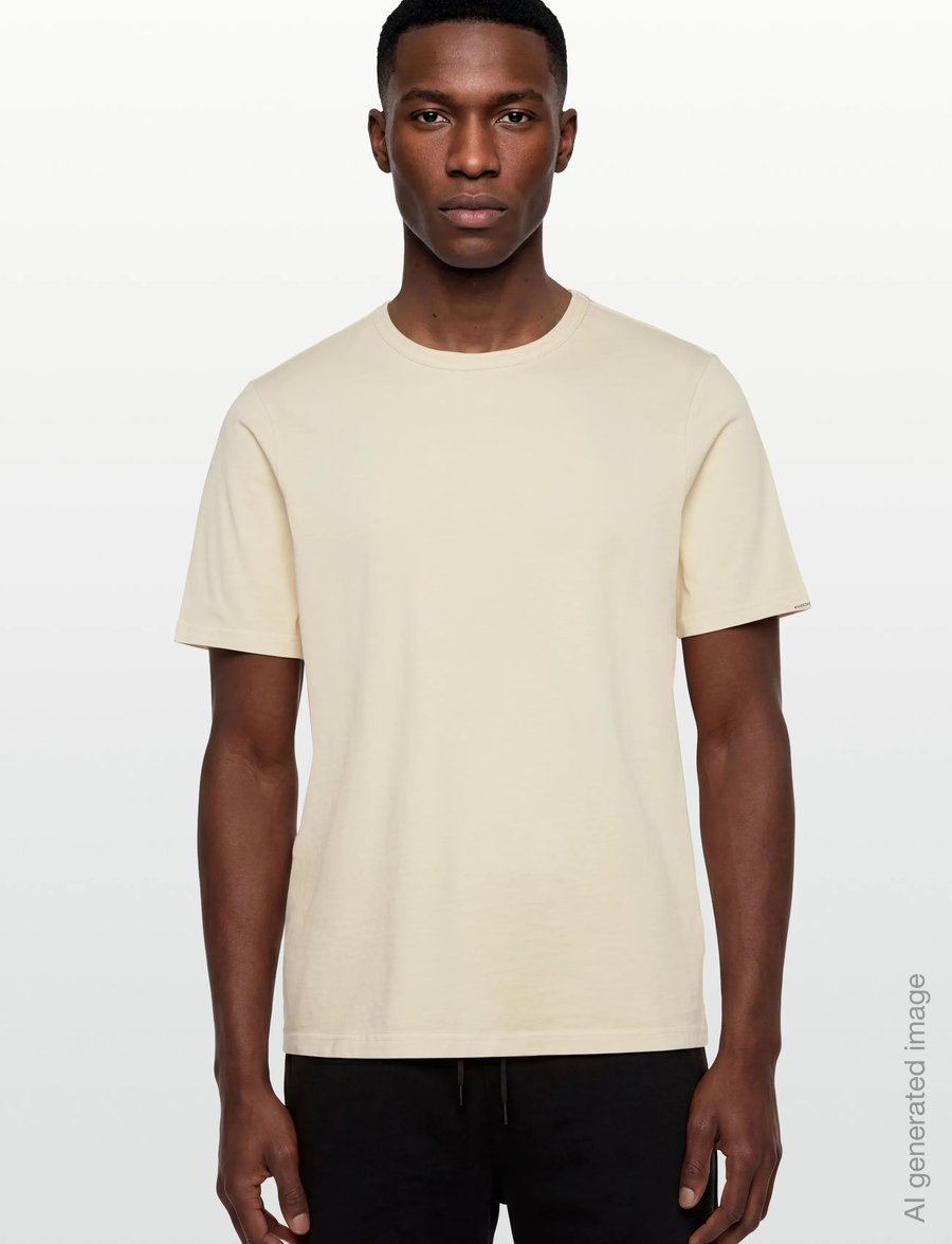 Anerkjendt - AKKIKKI S/S TEE - kurzärmelige t-shirts - tofu - 3