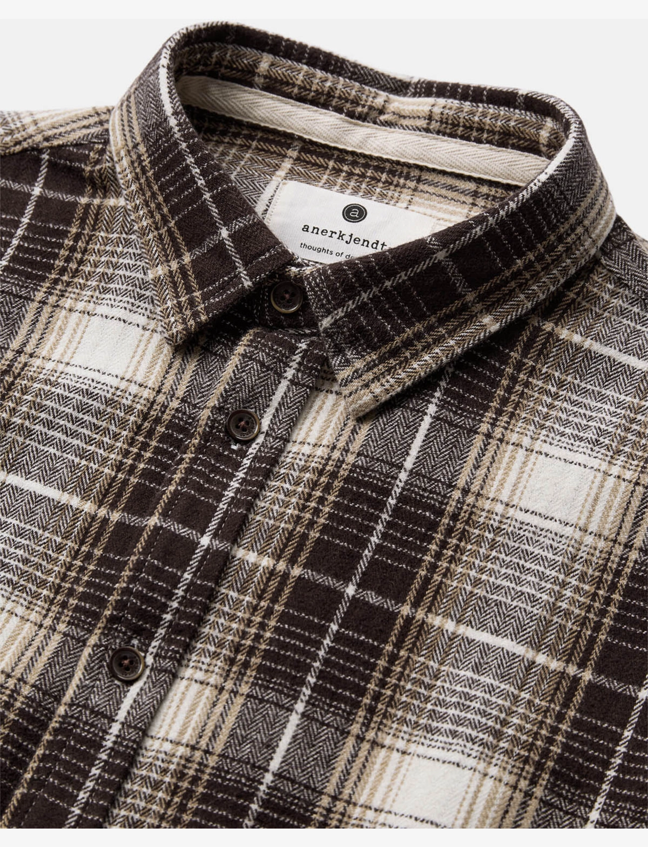 Anerkjendt - AKLEIF FLANNEL CHECK SHIRT - chocolate brown - 2