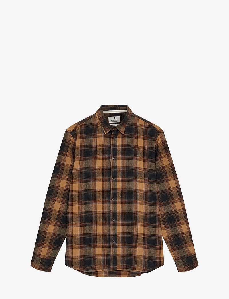 Anerkjendt - AKLEIF FLANNEL CHECK SHIRT - flanellskjortor - wood thrush - 0