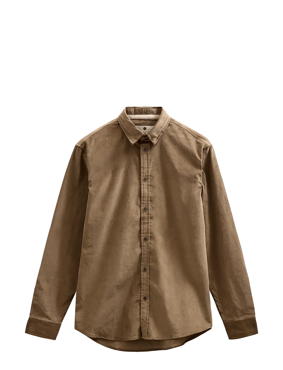 Anerkjendt - AKLEIF SOLID CORD SHIRT - corduroy shirts - ermine - 0