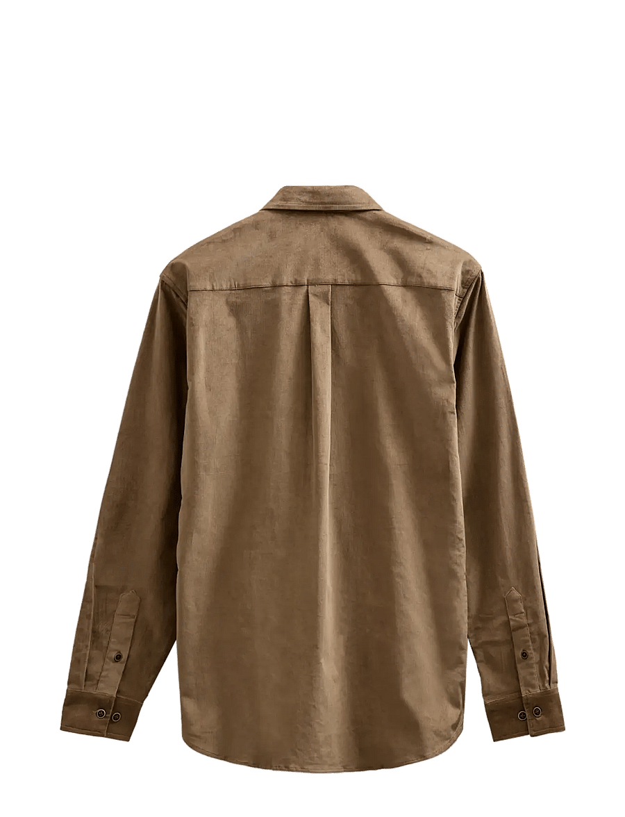 Anerkjendt - AKLEIF SOLID CORD SHIRT - corduroy shirts - ermine - 1