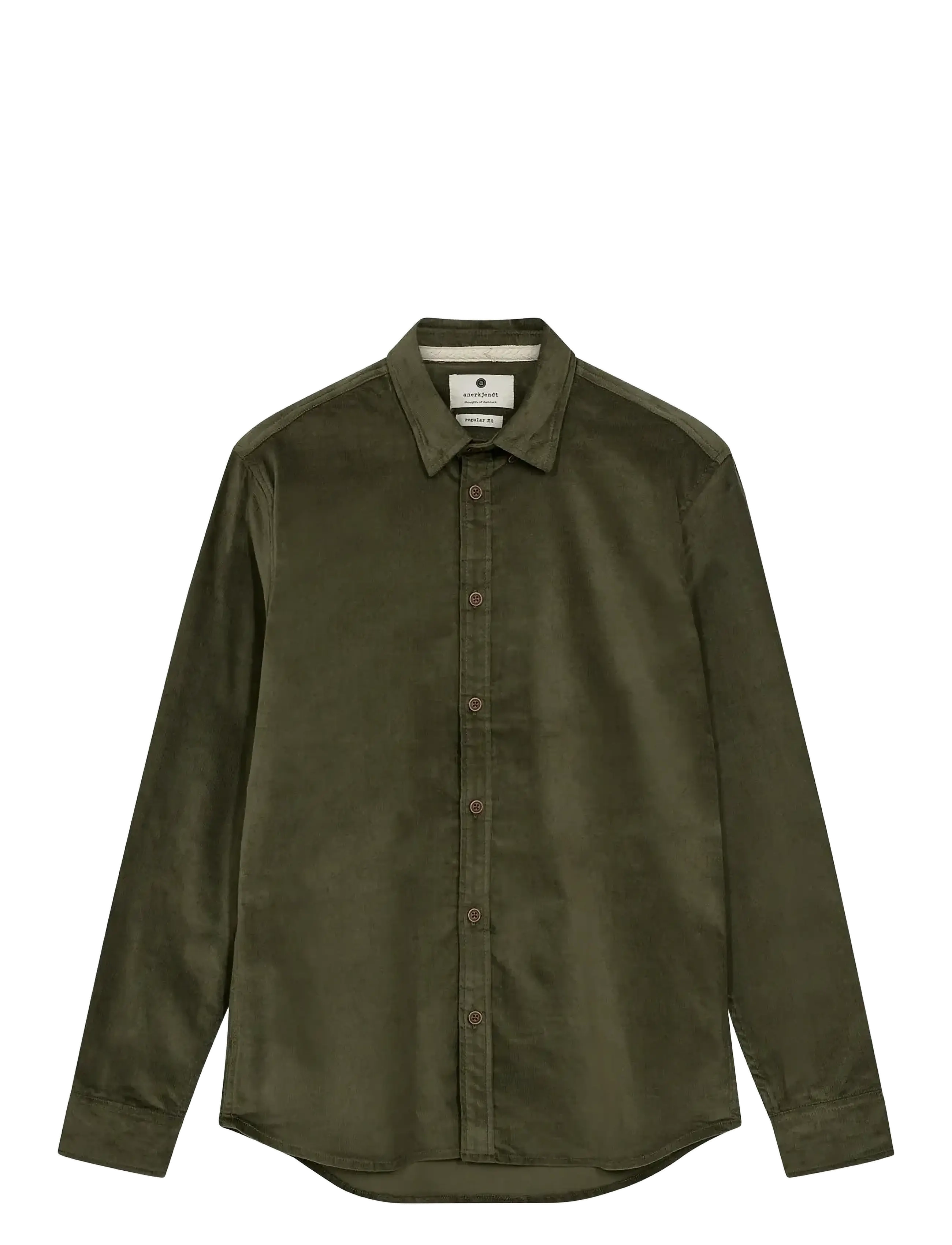 Anerkjendt AKLEIF SOLID CORD SHIRT - Tøj - FOREST NIGHT / khaki/green