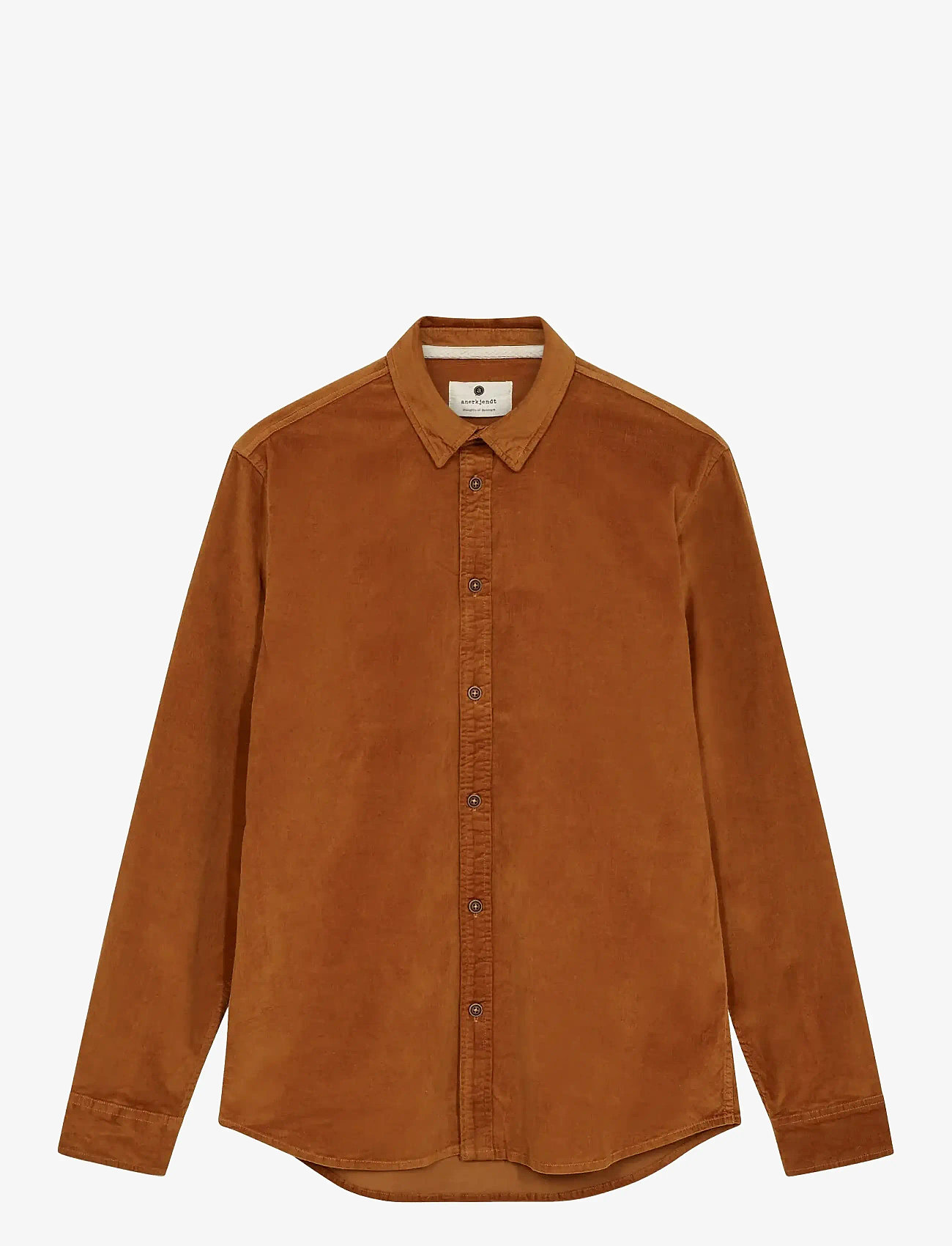Anerkjendt - AKLEIF SOLID CORD SHIRT - cordhemden - golden brown - 0