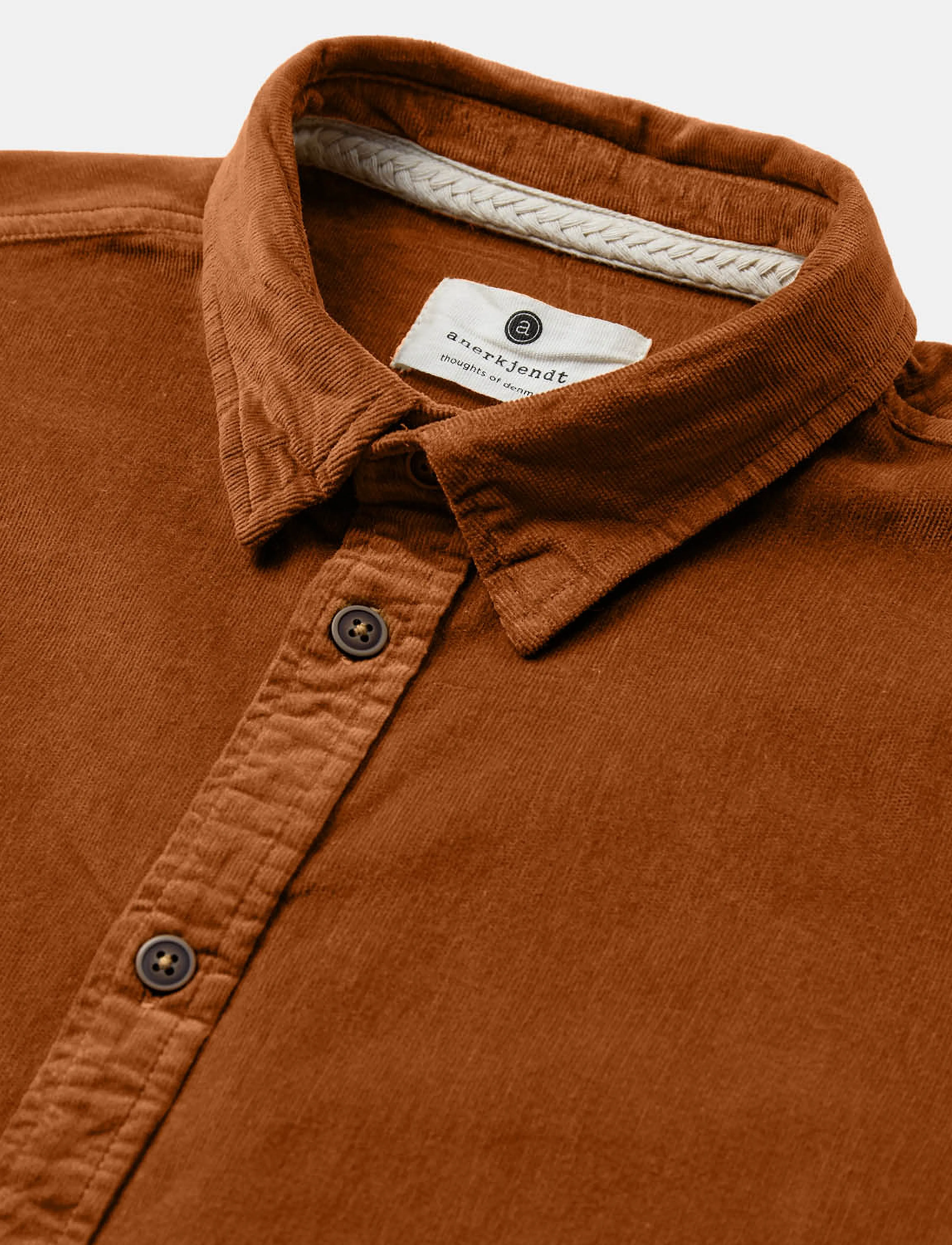 Anerkjendt - AKLEIF SOLID CORD SHIRT - manchesterskjortor - golden brown - 2