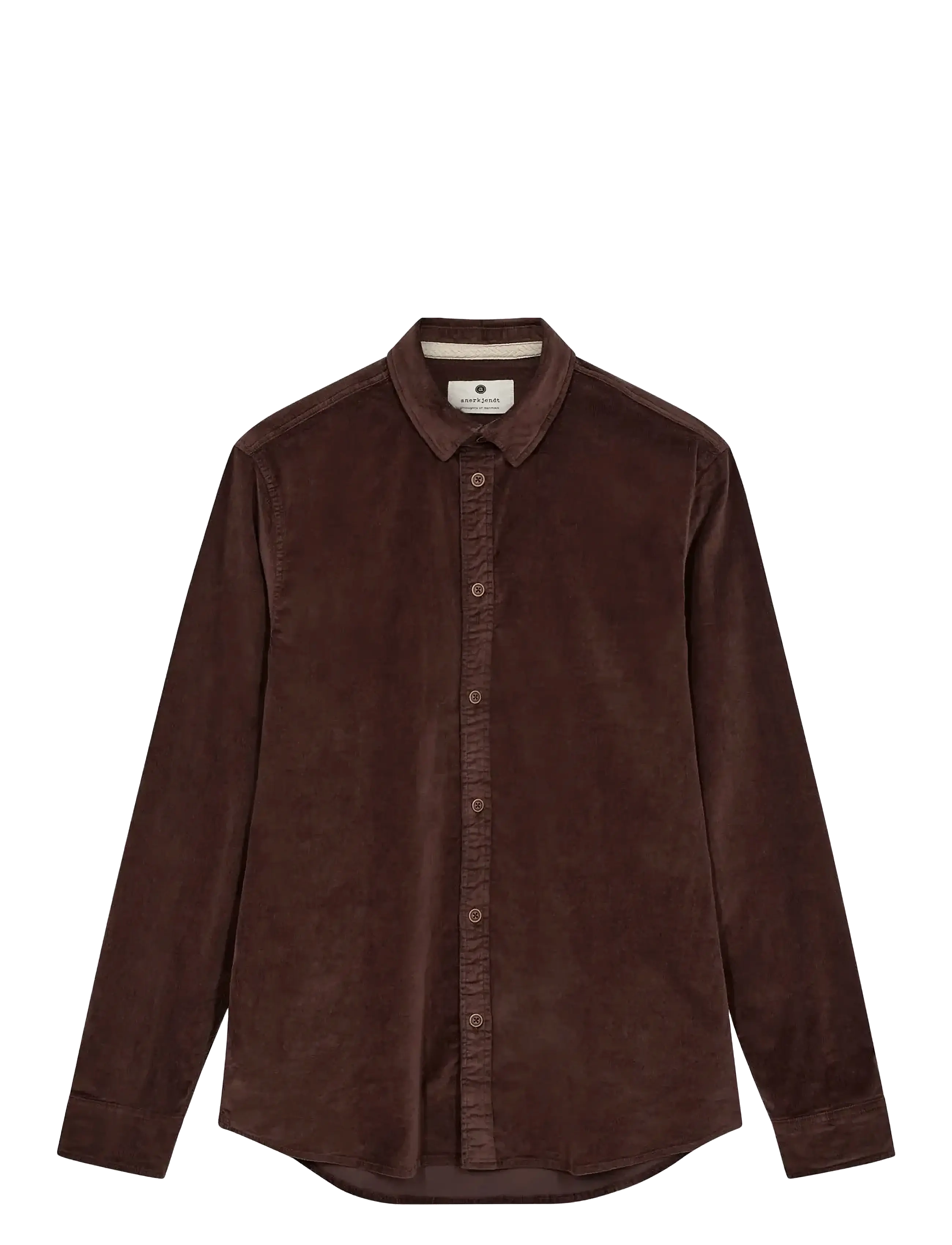 Anerkjendt - AKLEIF SOLID CORD SHIRT - fløjlsskjorter - mulch - 1