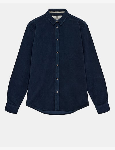 Anerkjendt AKLEIF SOLID CORD SHIRT - Odzież - SKY CAPTAIN / navy