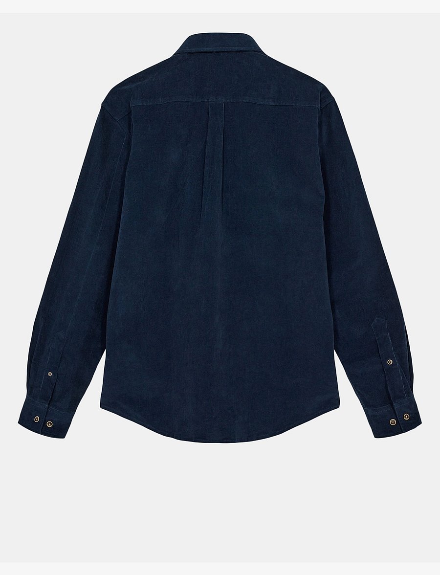 Anerkjendt - AKLEIF SOLID CORD SHIRT - cordhemden - sky captain - 1