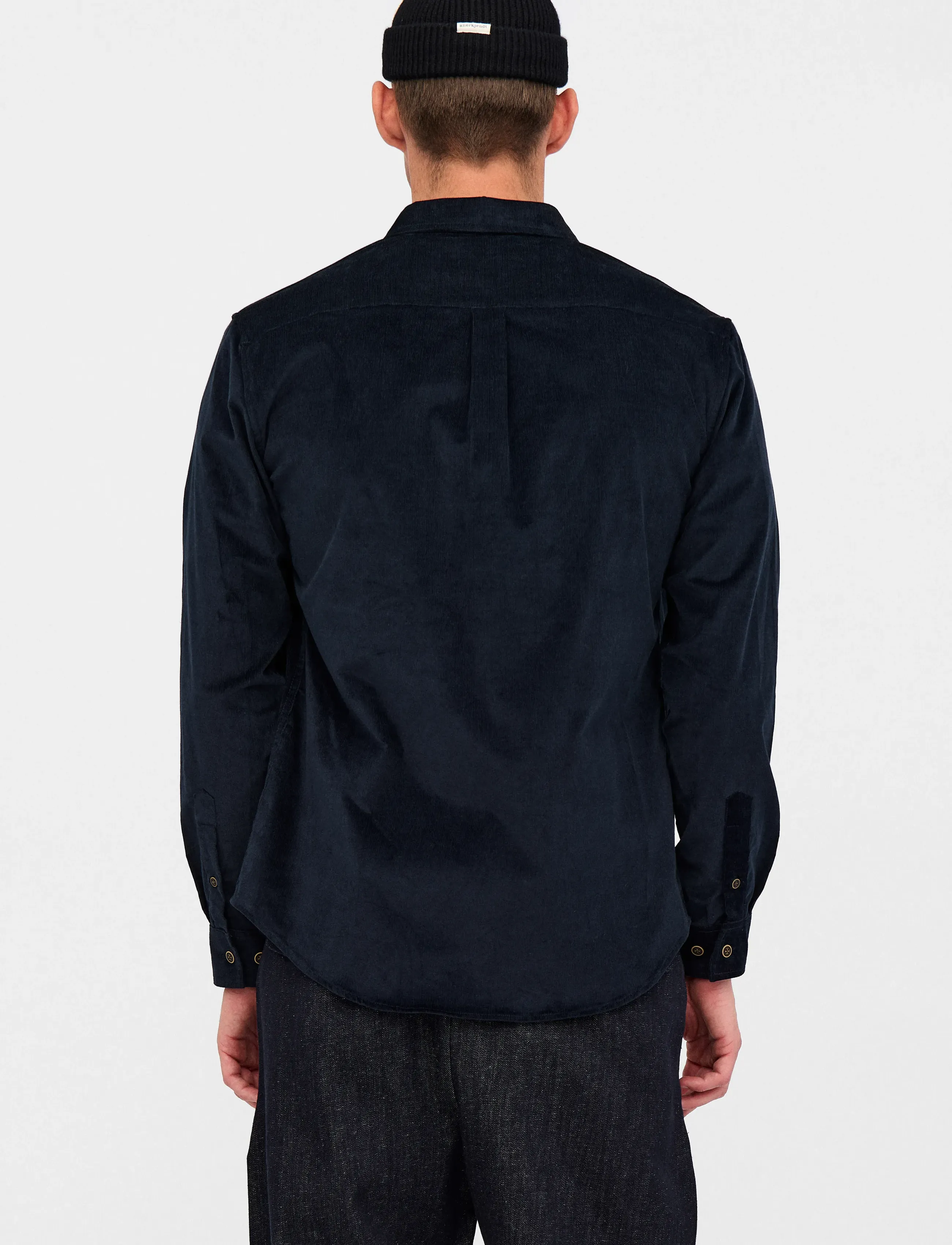 Anerkjendt - AKLEIF SOLID CORD SHIRT - cordhemden - sky captain - 3