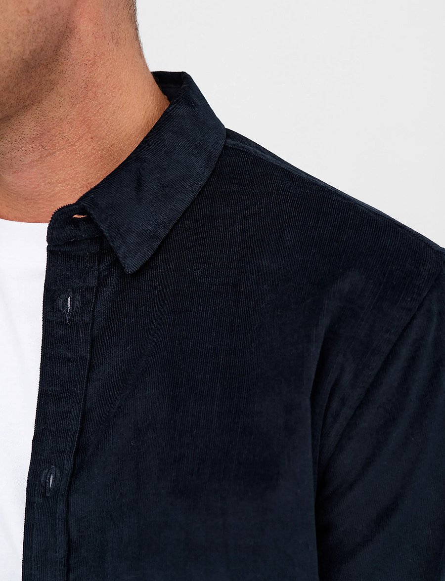 Anerkjendt - AKLEIF SOLID CORD SHIRT - cordhemden - sky captain - 5