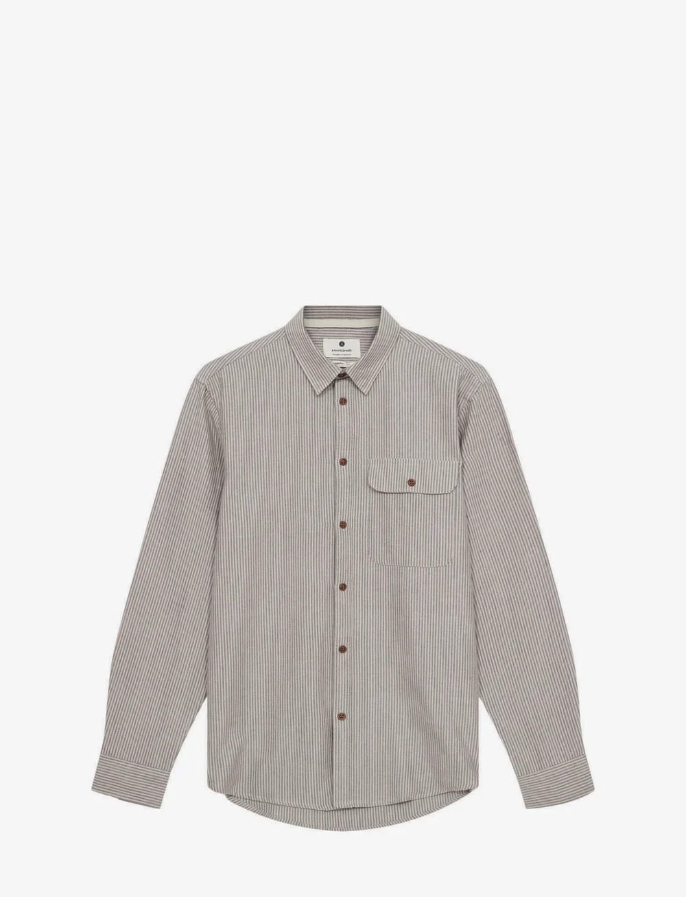 Anerkjendt - AKKONRAD STRIPE OXFORD SHIRT - gestreifte hemden - incense - 0