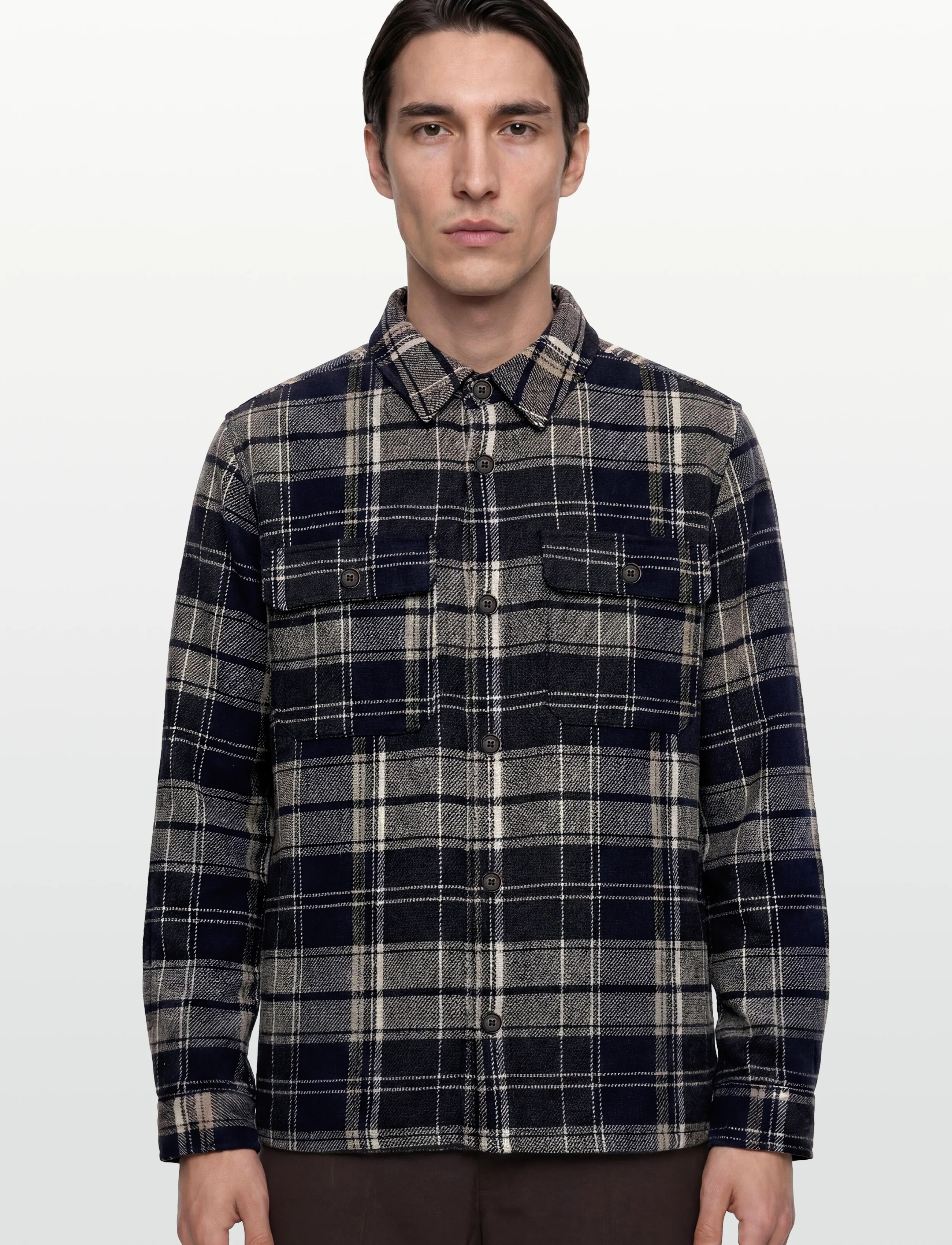 Anerkjendt - AKOSCAR CHECK OVERSHIRT - rutiga skjortor - chocolate brown - 3