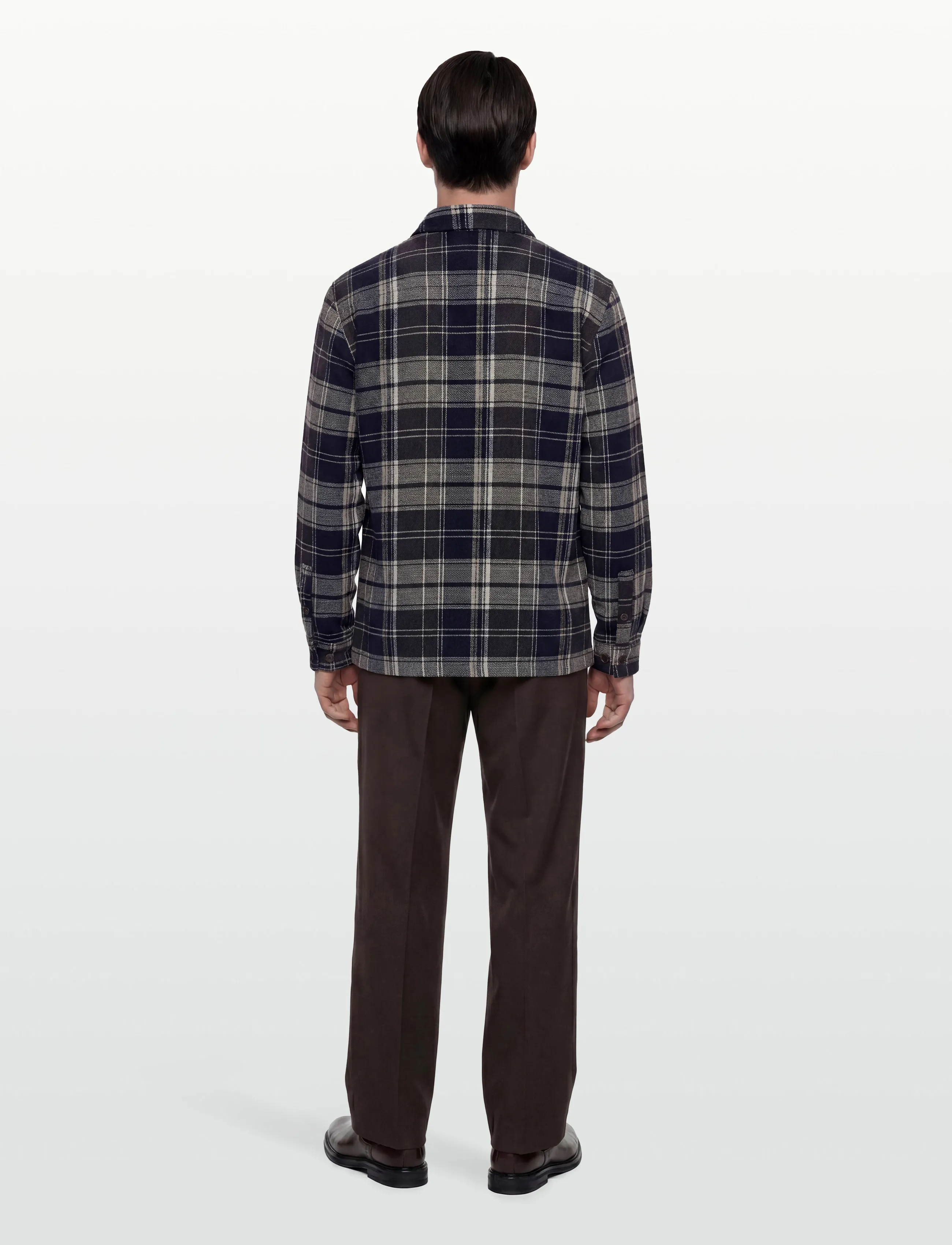 Anerkjendt - AKOSCAR CHECK OVERSHIRT - rutiga skjortor - chocolate brown - 4