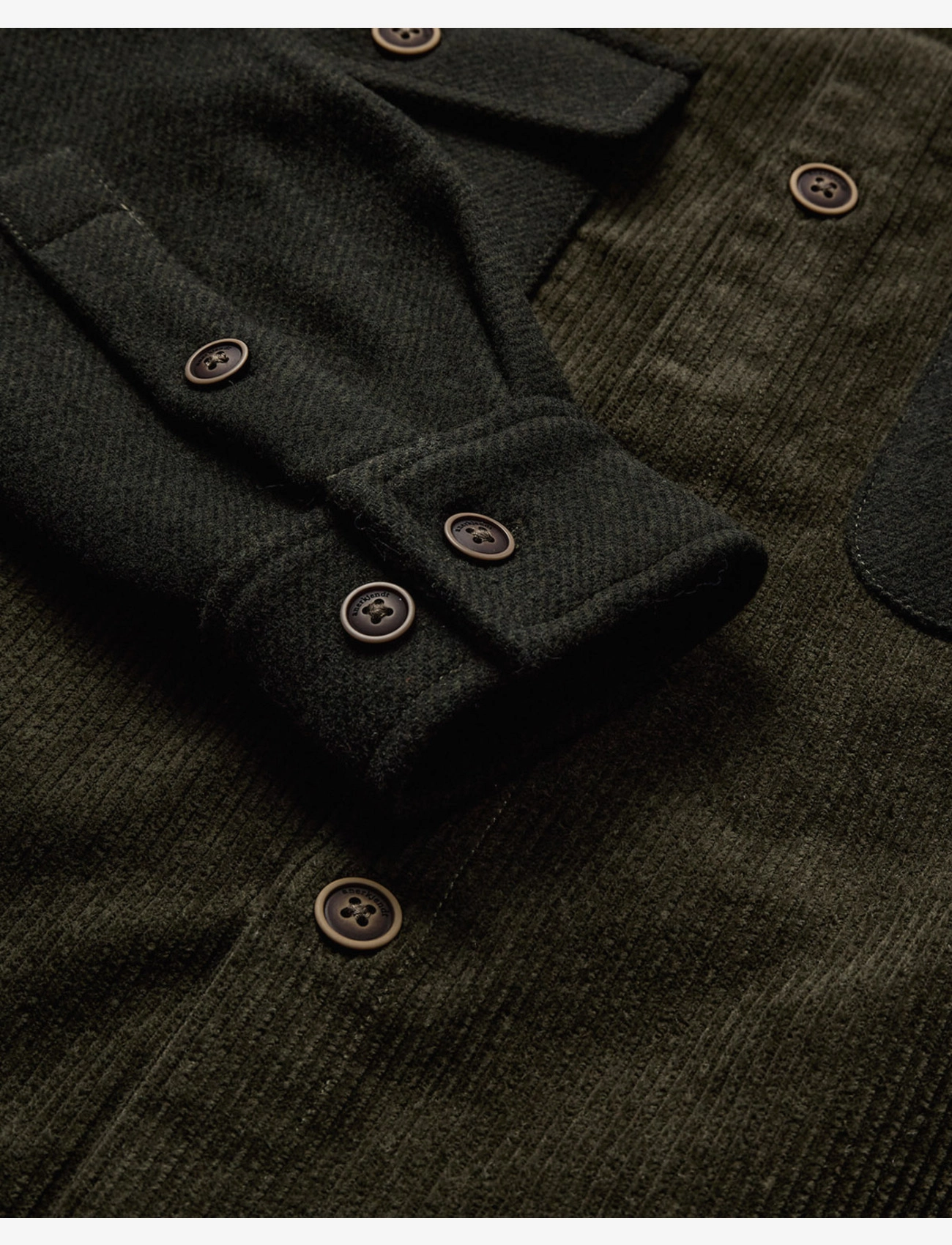 Anerkjendt - AKOSCAR CORD MIX OVERSHIRT - olivine - 2