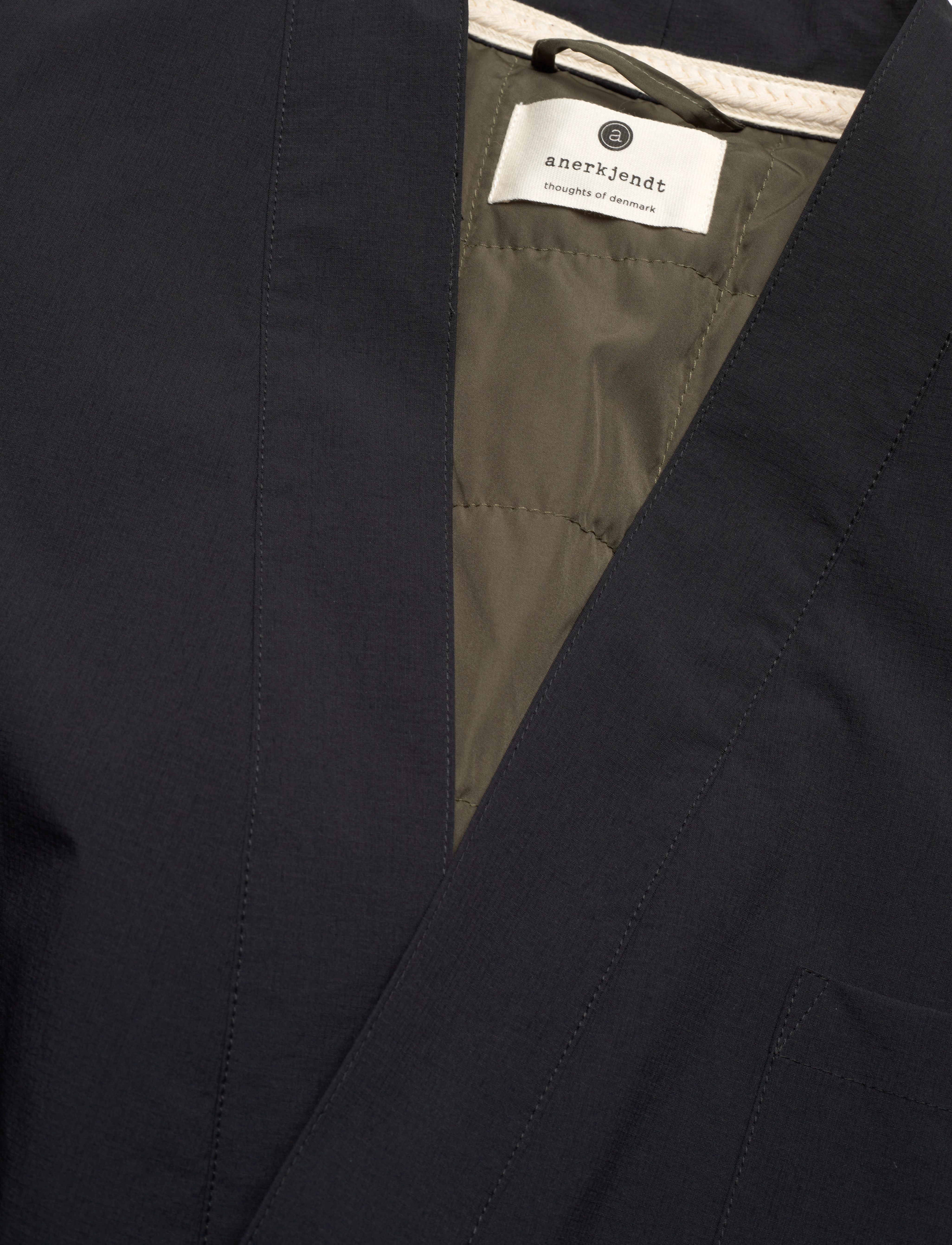 Anerkjendt - AKJESPER QUILT KIMONO OS - caviar - 2
