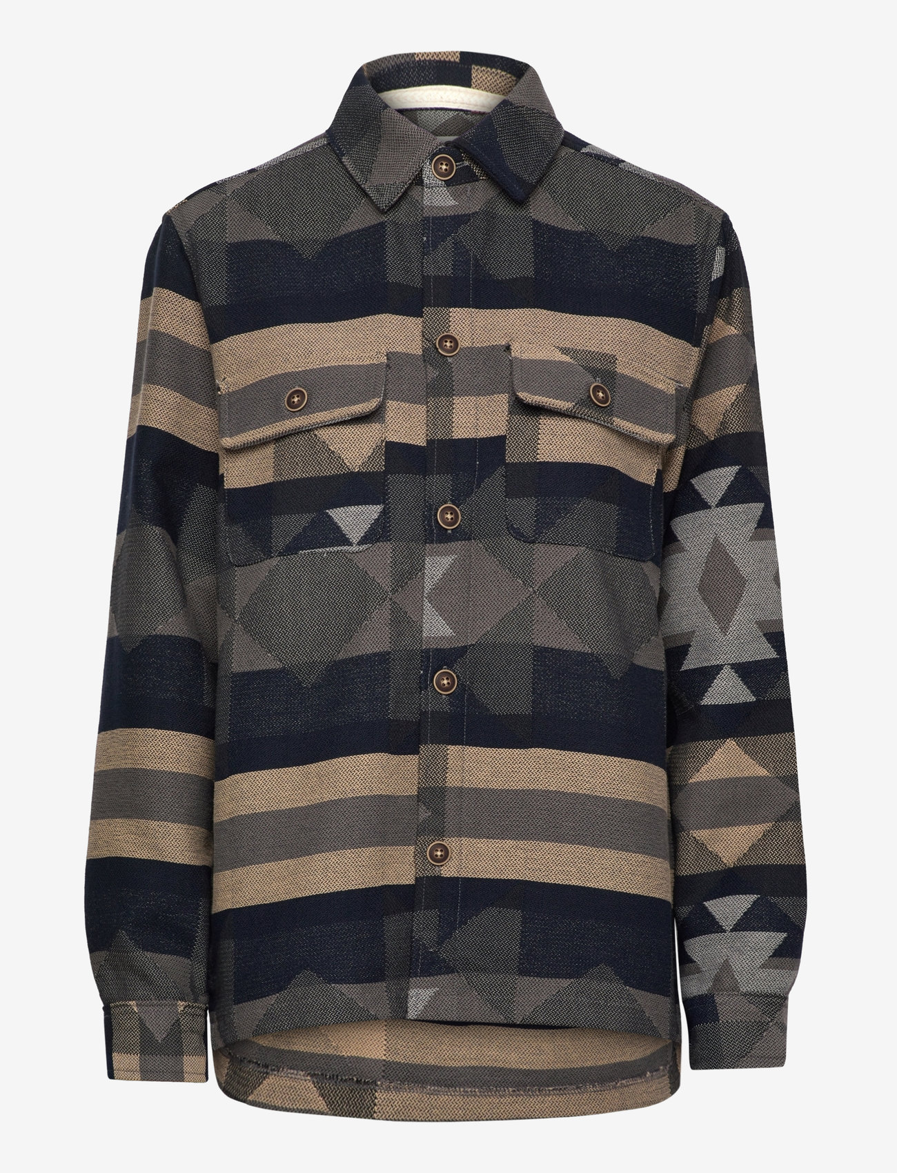 Anerkjendt - AKOSCAR BIG SIZE INKA OVERSHIRT - sky captain - 0