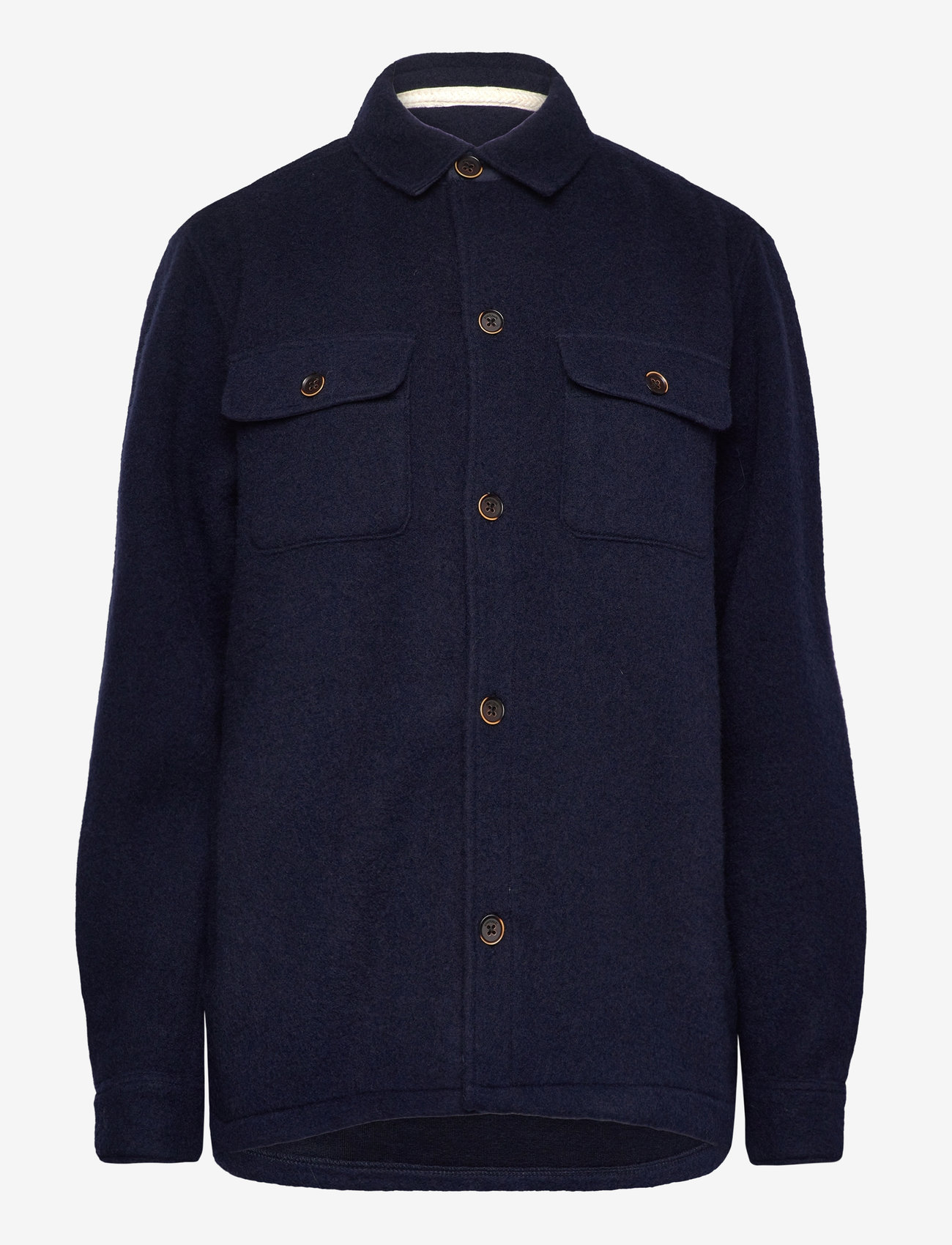 Anerkjendt - AKOSCAR BOILED WOOL OVERSHIRT - sky captain - 0