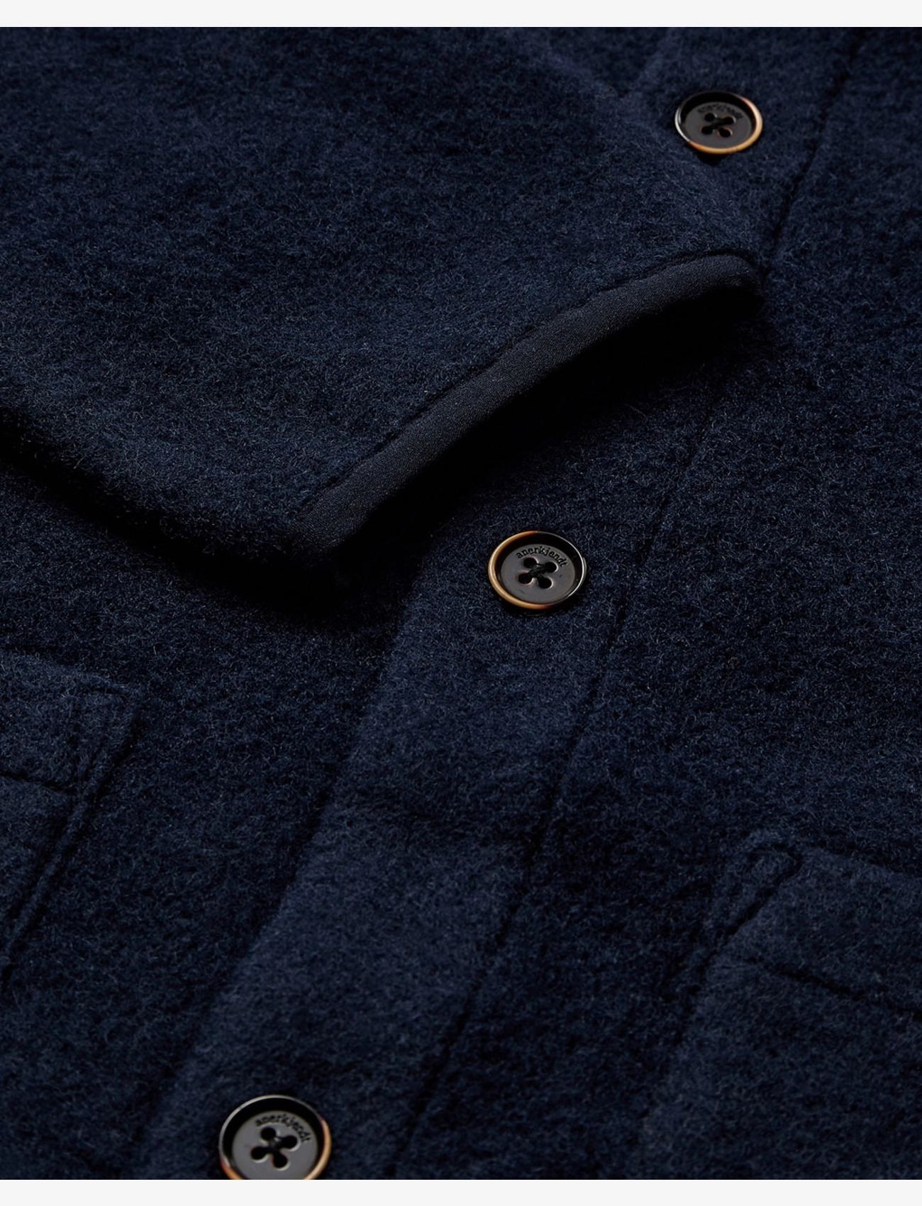 Anerkjendt - AKSIGURD BOILED WOOL OVERSHIRT - sky captain - 2
