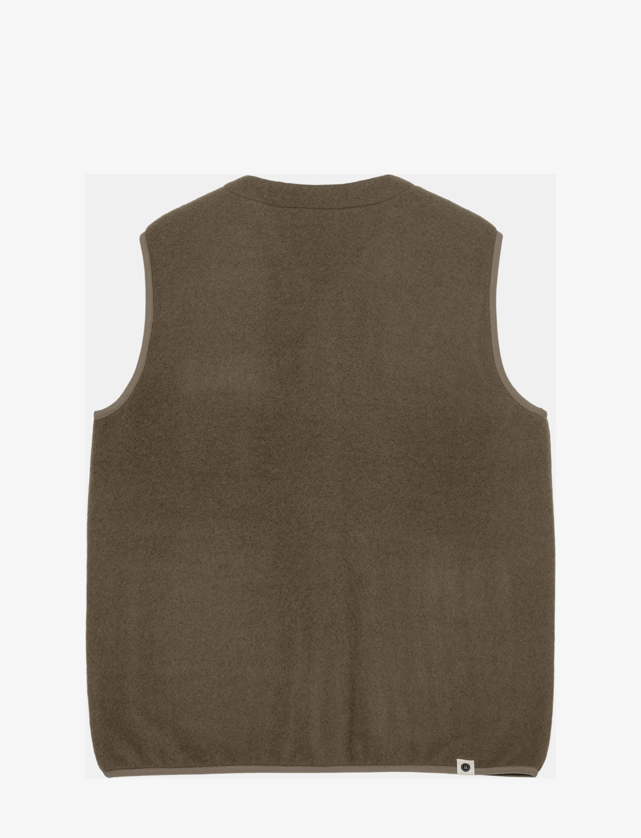 Anerkjendt - AKRASMUS BOILED WOOL GILET - incense - 1
