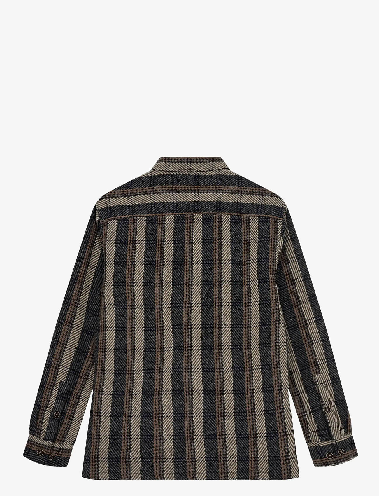 Anerkjendt - AKOSCAR CHECK OVERSHIRT - kollektioner - dark grey mel - 1