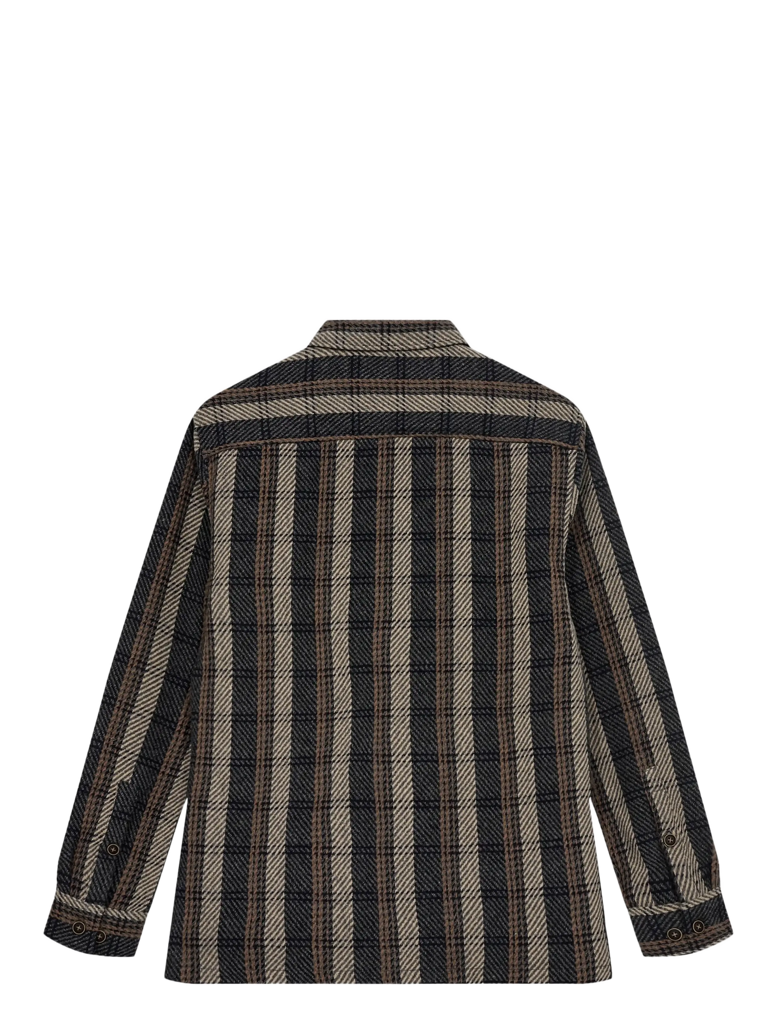 Anerkjendt - AKOSCAR CHECK OVERSHIRT - kollektionen - dark grey mel - 2