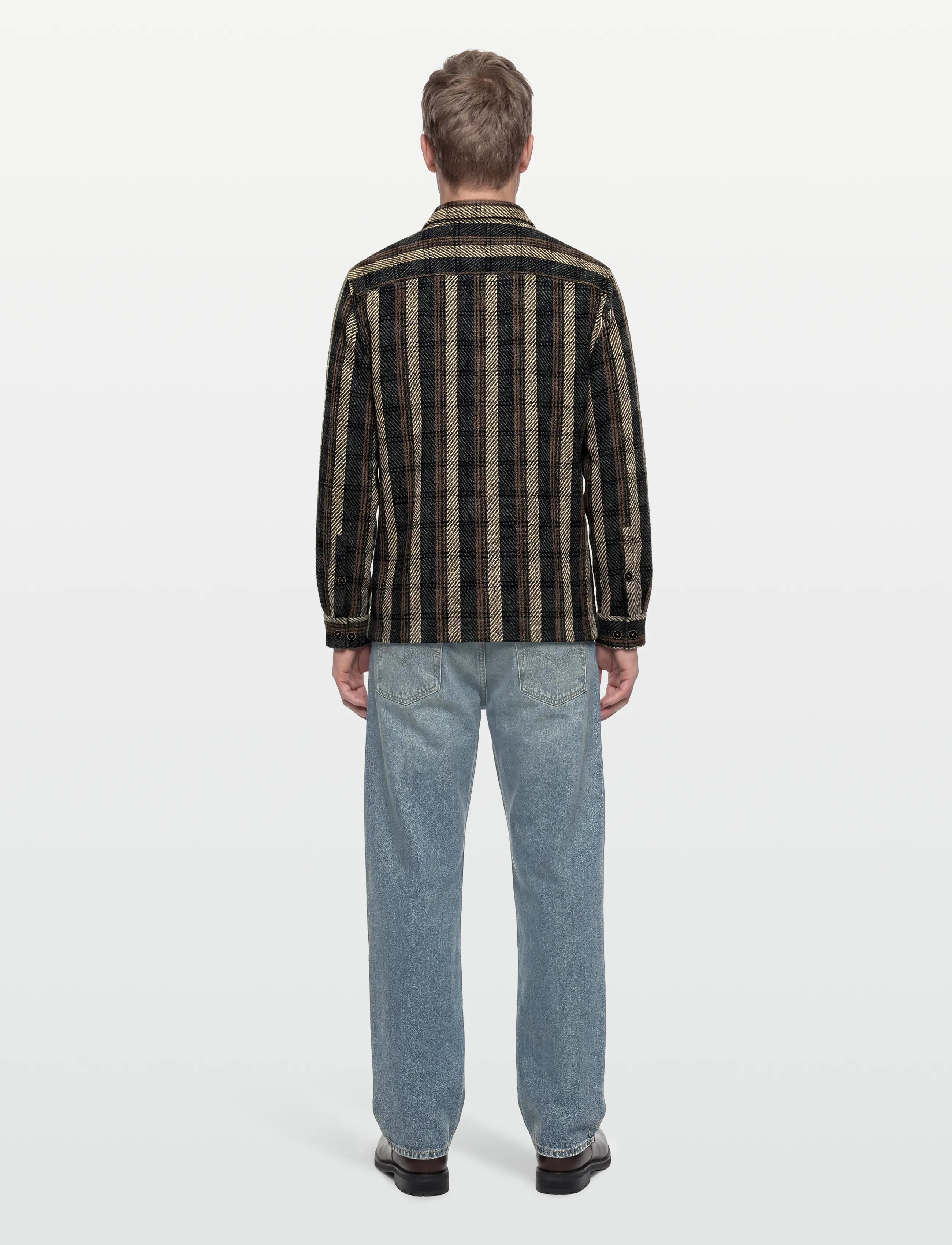 Anerkjendt - AKOSCAR CHECK OVERSHIRT - kollektionen - dark grey mel - 4