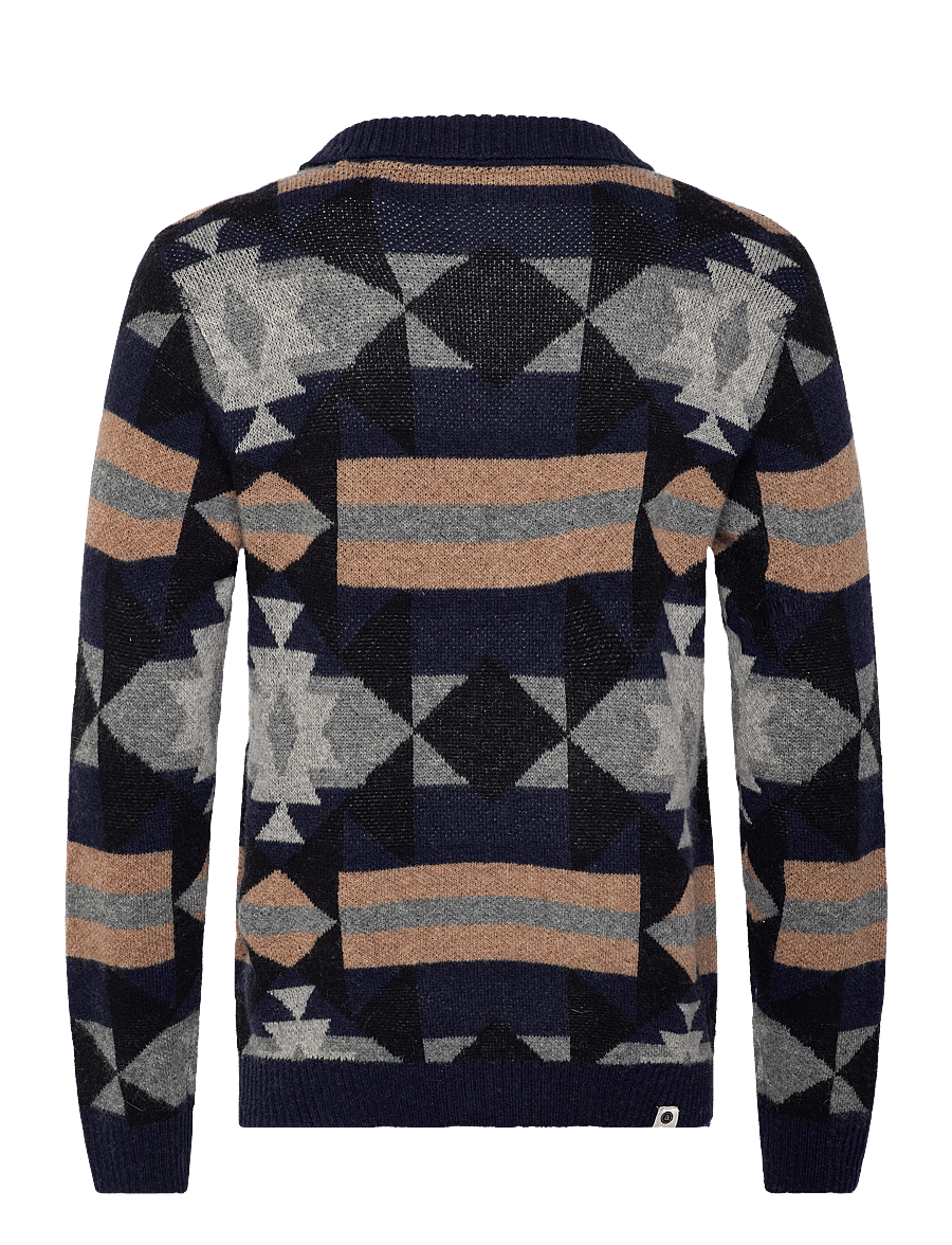 Anerkjendt - AKSKJOLD JACQUARD CARDIGAN - sky captain - 1