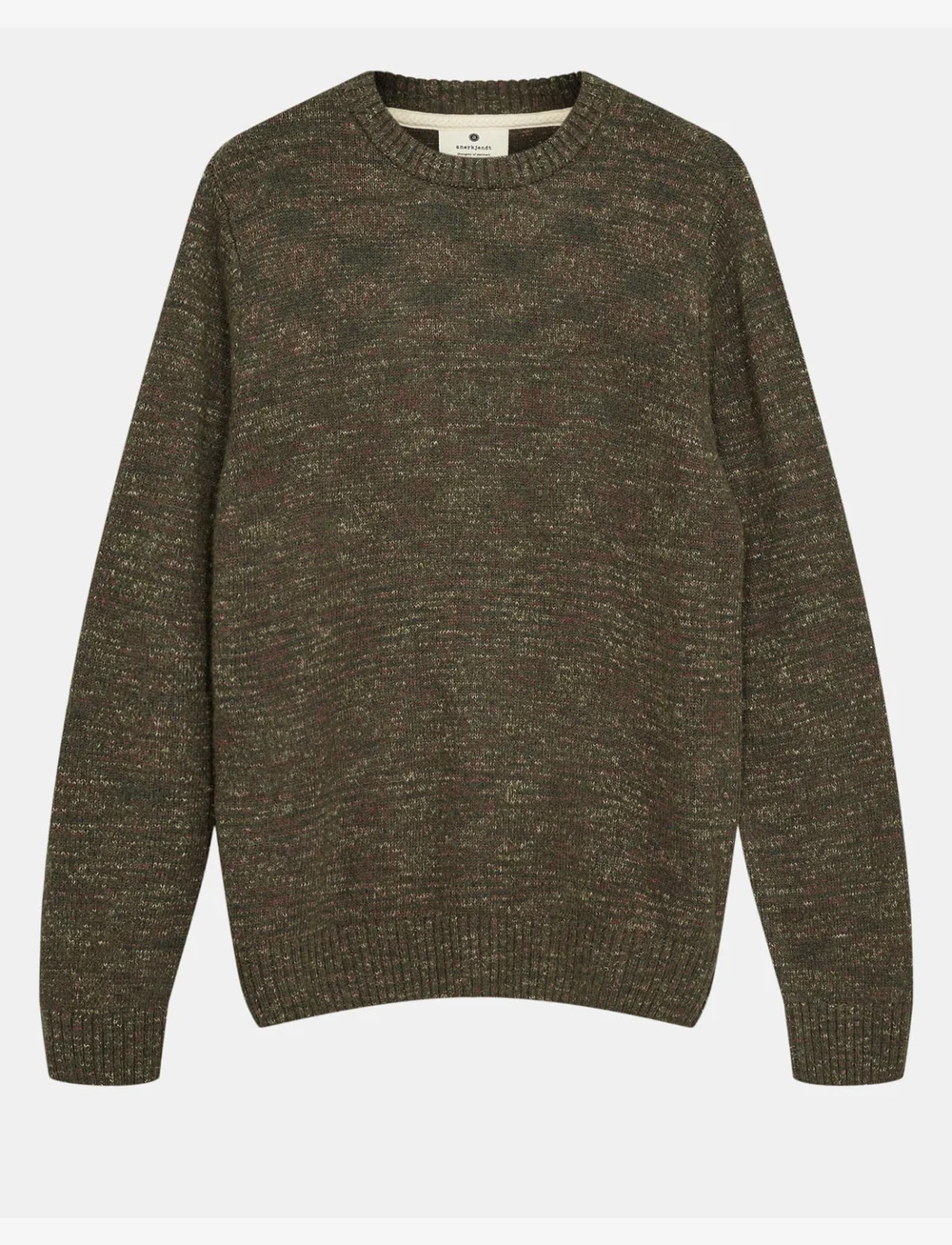 Anerkjendt - AKSUNE SPACE YARN CREW NECK - rundhalsad - forest night - 0