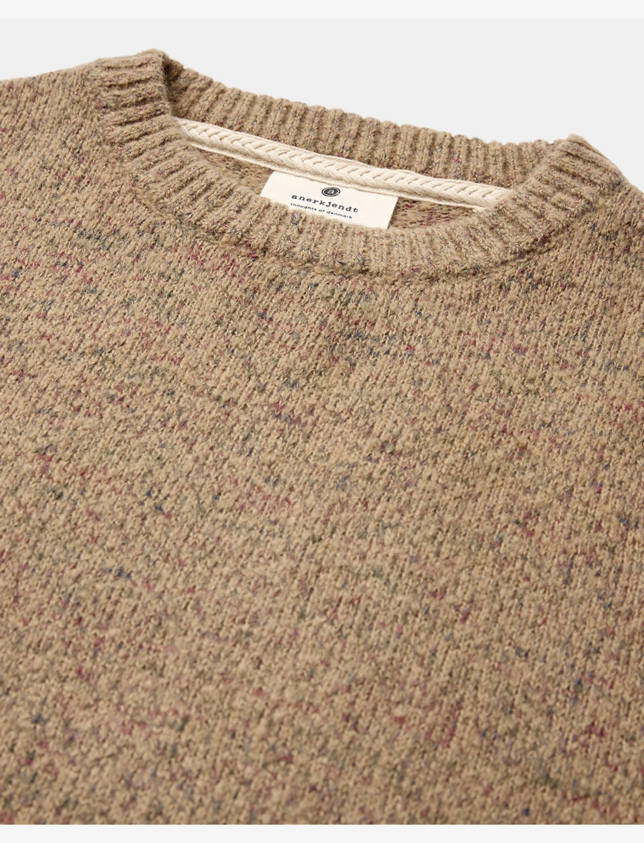 Anerkjendt - AKSUNE SPACE YARN CREW NECK - incense - 2