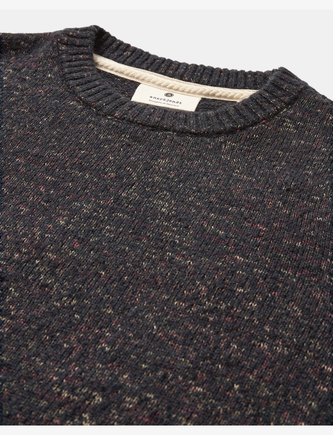 Anerkjendt - AKSUNE SPACE YARN CREW NECK - sky captain - 2