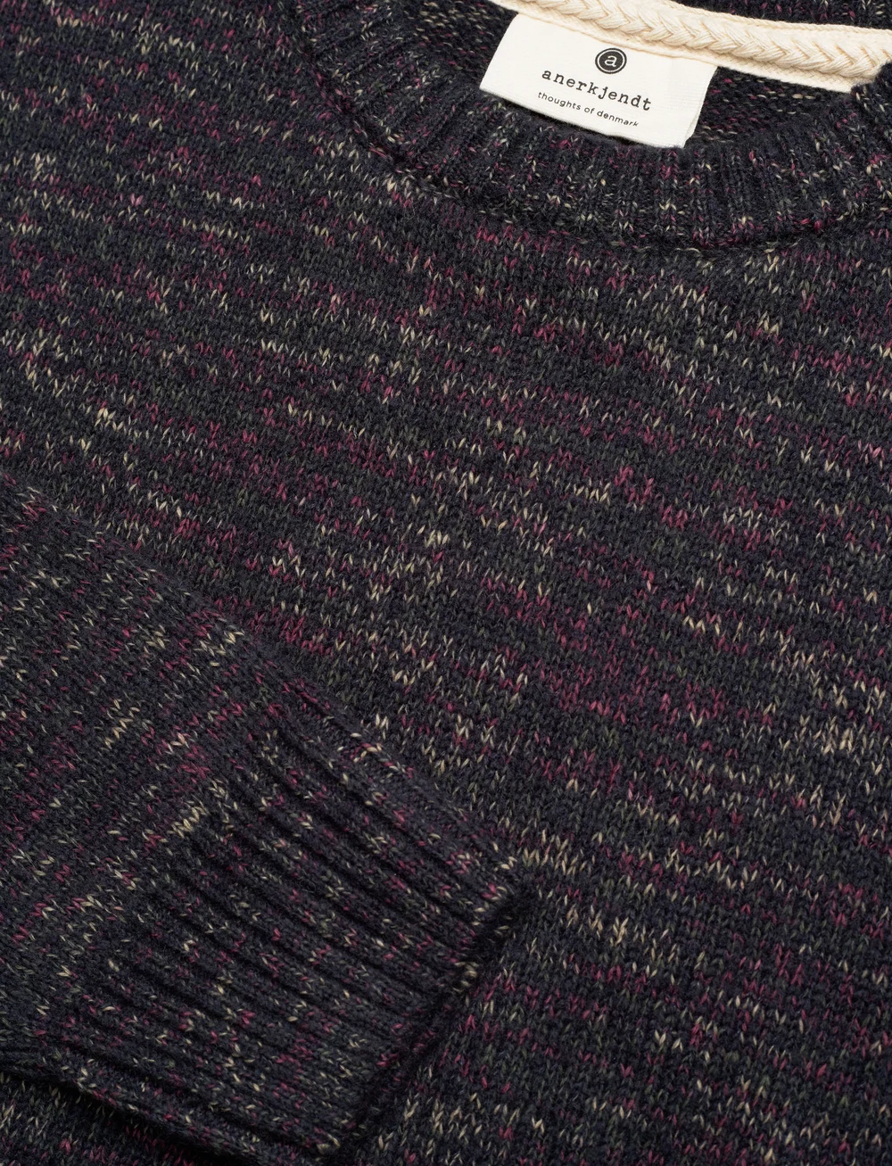 Anerkjendt - AKSUNE SPACE YARN CREW NECK - rundhals - sky captain - 3