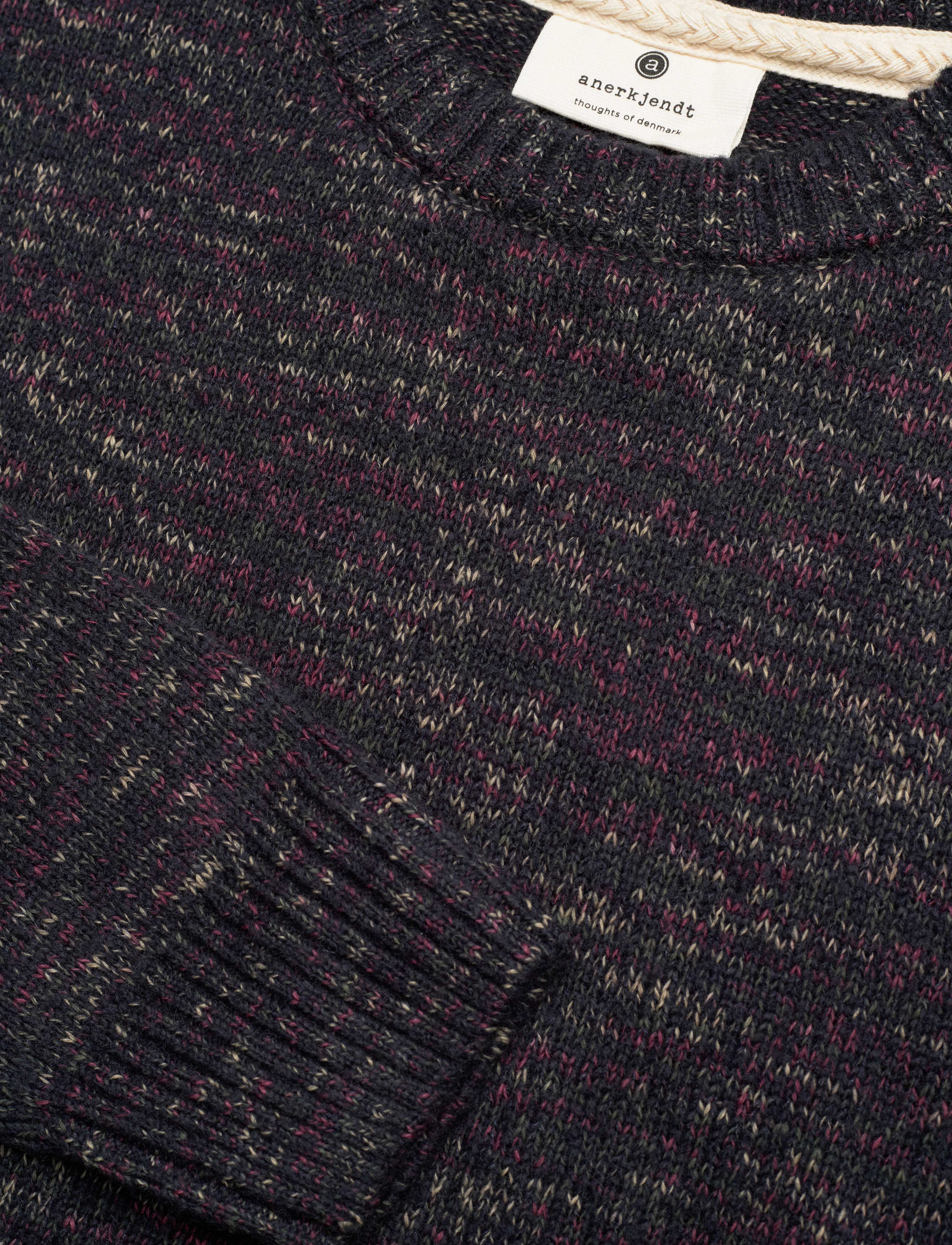 Anerkjendt - AKSUNE SPACE YARN CREW NECK - sky captain - 3