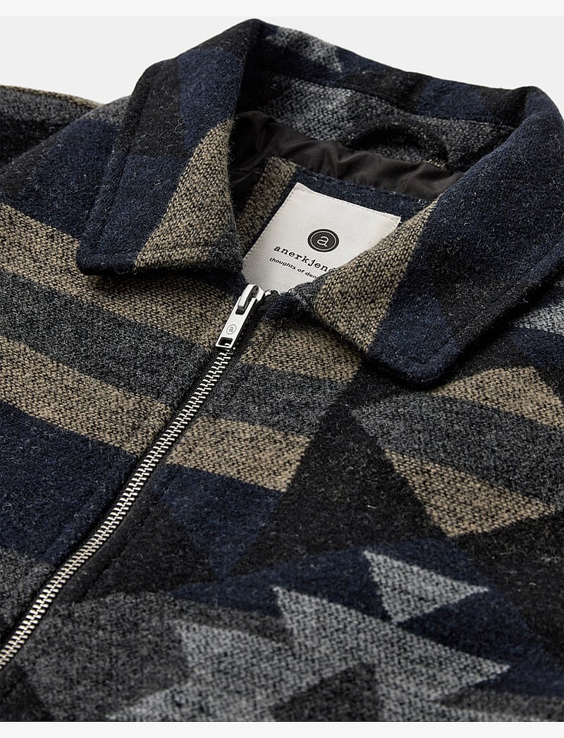 Anerkjendt - AKBRUCE WOOL JKT - winter jackets - sky captain - 2