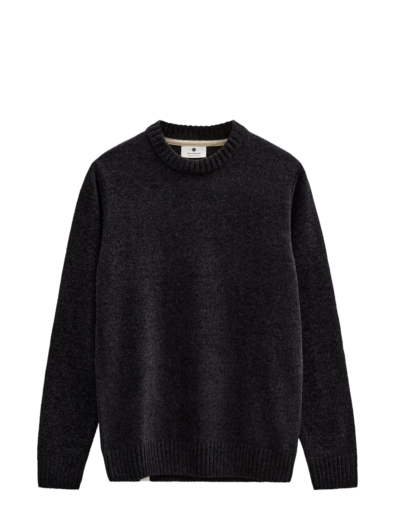Anerkjendt AKSUNE CHENILLE KNIT - Strik - CAVIAR / black