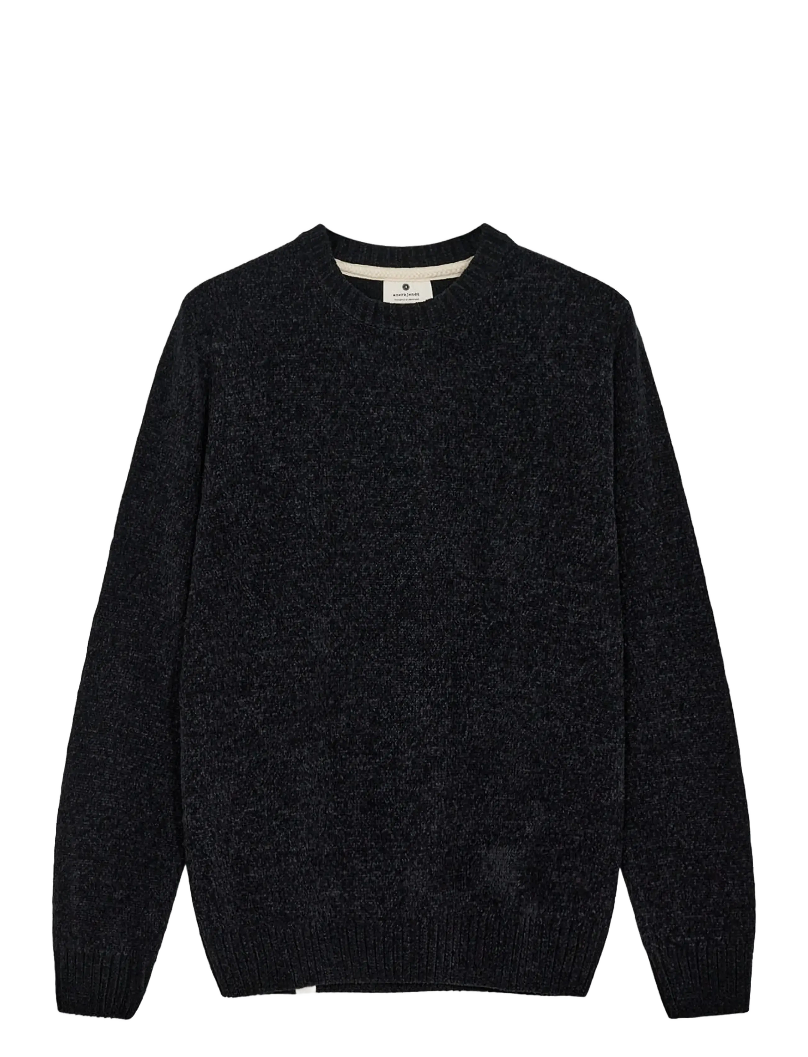 Anerkjendt AKSUNE CHENILLE KNIT - Tøj - CAVIAR / black