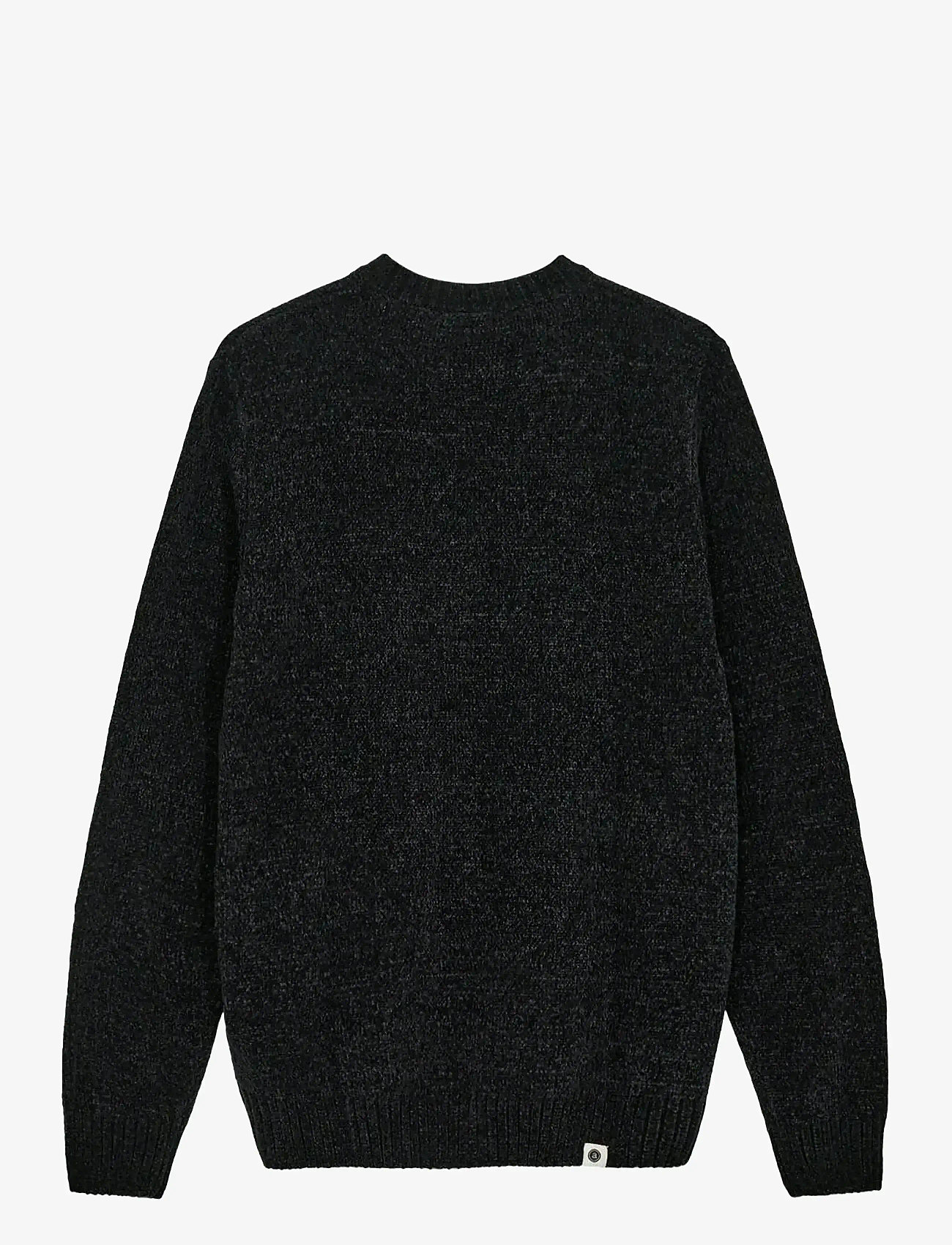 Anerkjendt - AKSUNE CHENILLE KNIT - rund hals - caviar - 1