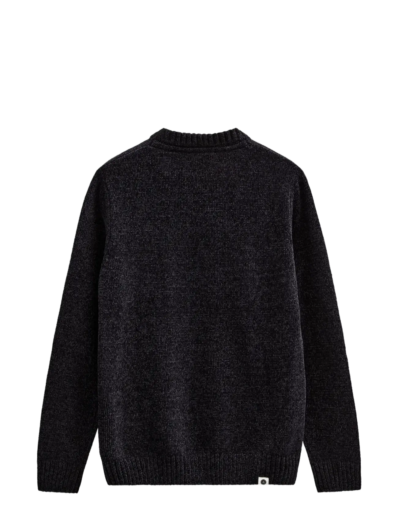 Anerkjendt - AKSUNE CHENILLE KNIT - rundhalsad - caviar - 1