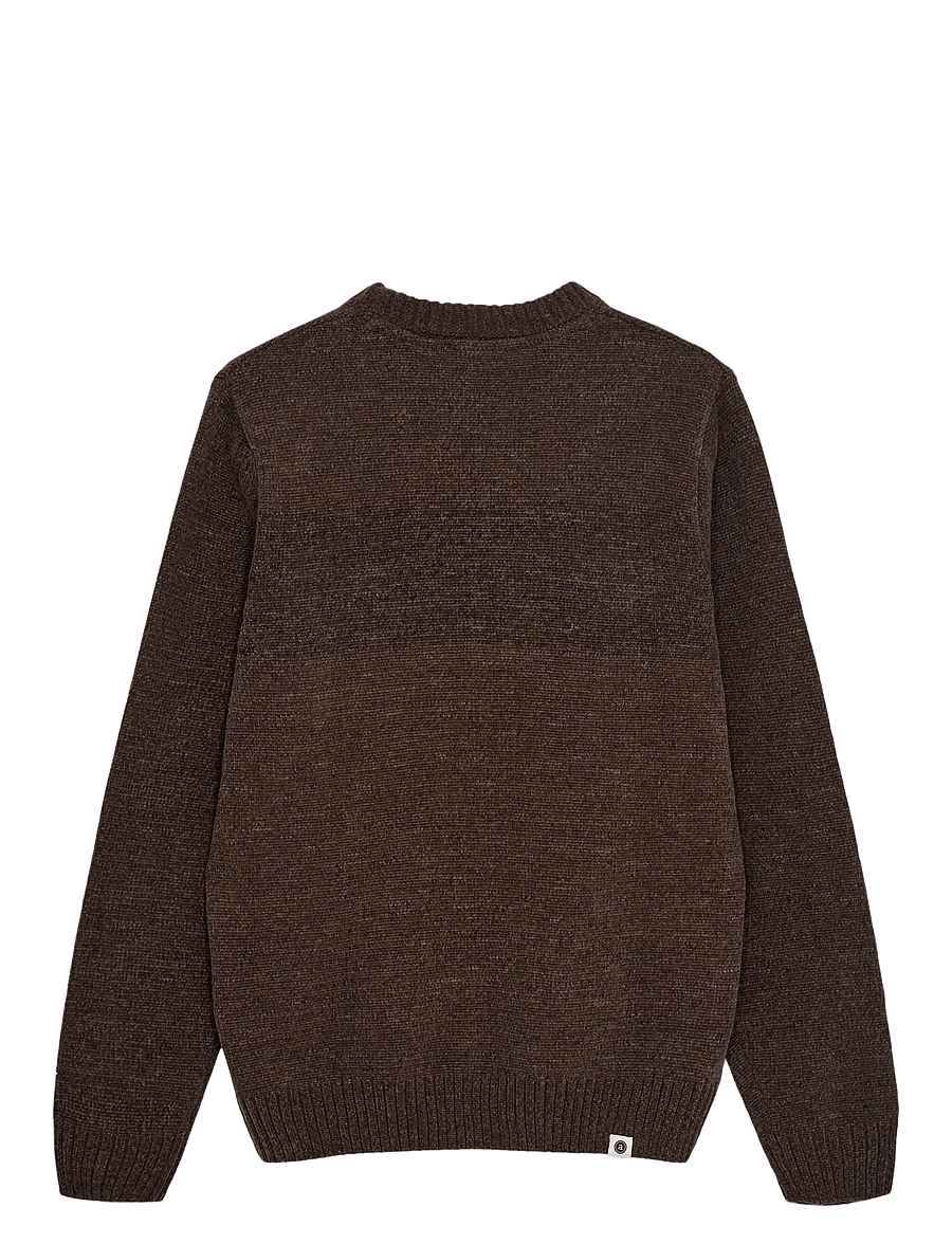 Anerkjendt - AKSUNE CHENILLE KNIT - round necks - chocolate brown - 2
