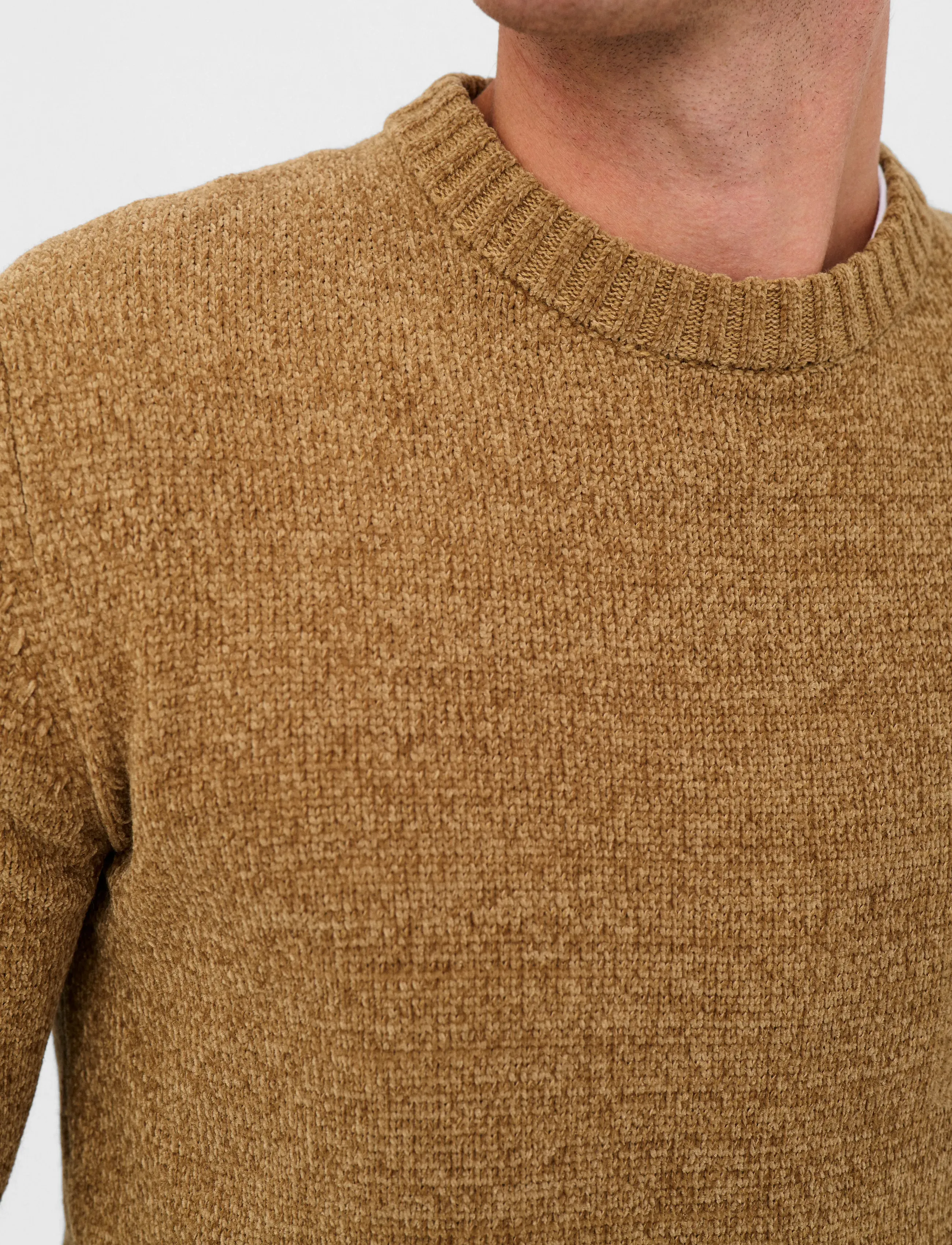 Anerkjendt - AKSUNE CHENILLE KNIT - rund hals - ermine - 5