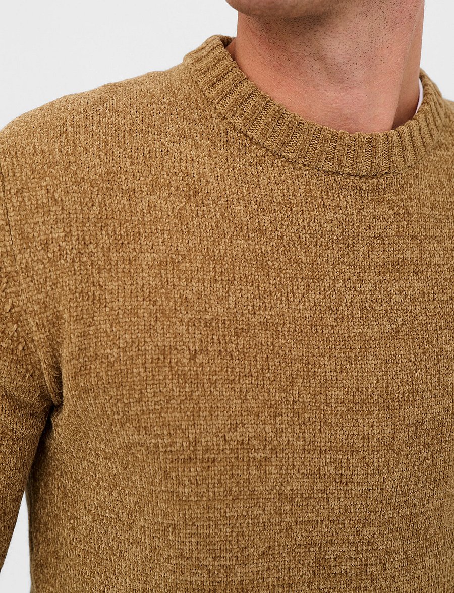 Anerkjendt - AKSUNE CHENILLE KNIT - rund hals - ermine - 5
