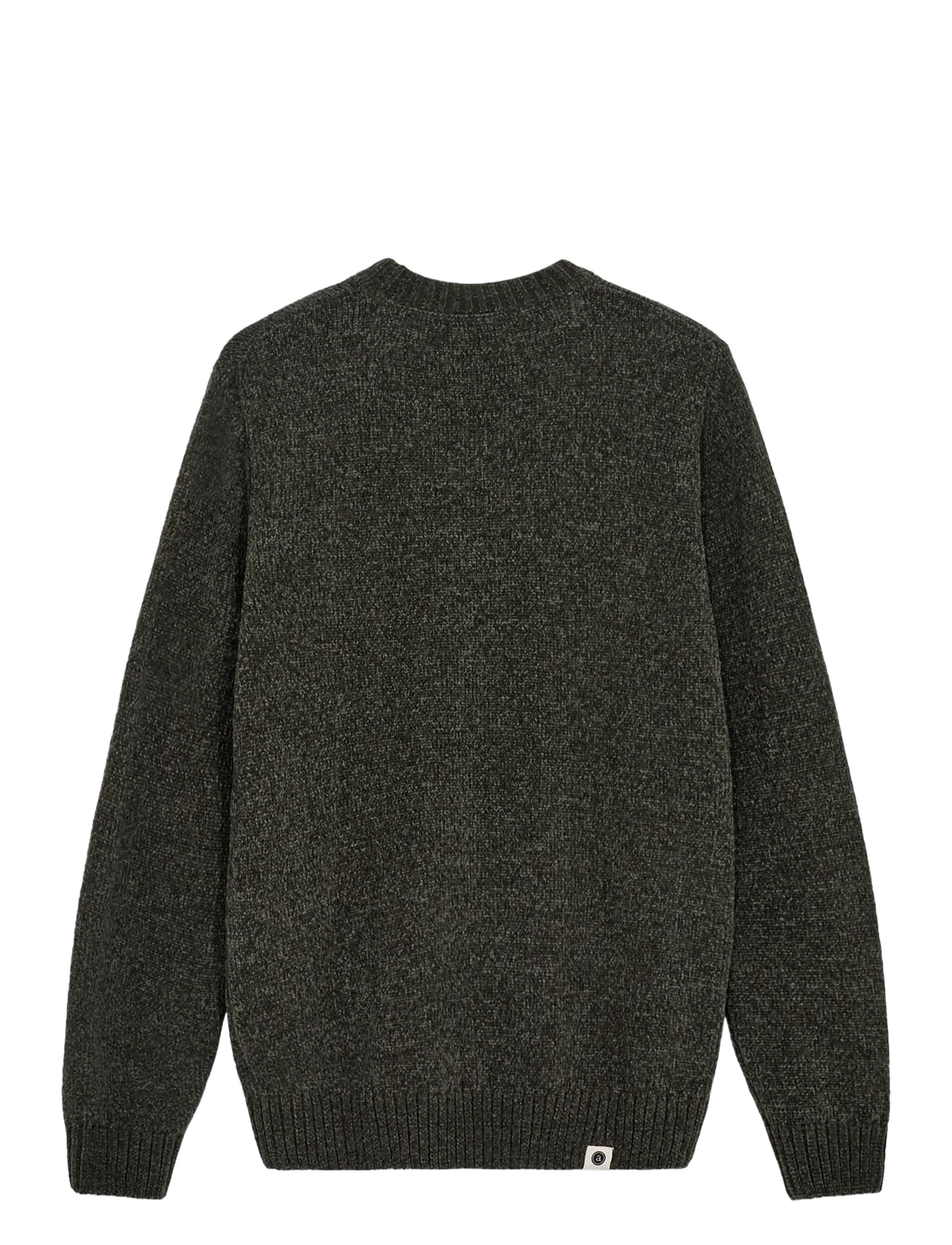 Anerkjendt - AKSUNE CHENILLE KNIT - round necks - forest night - 1