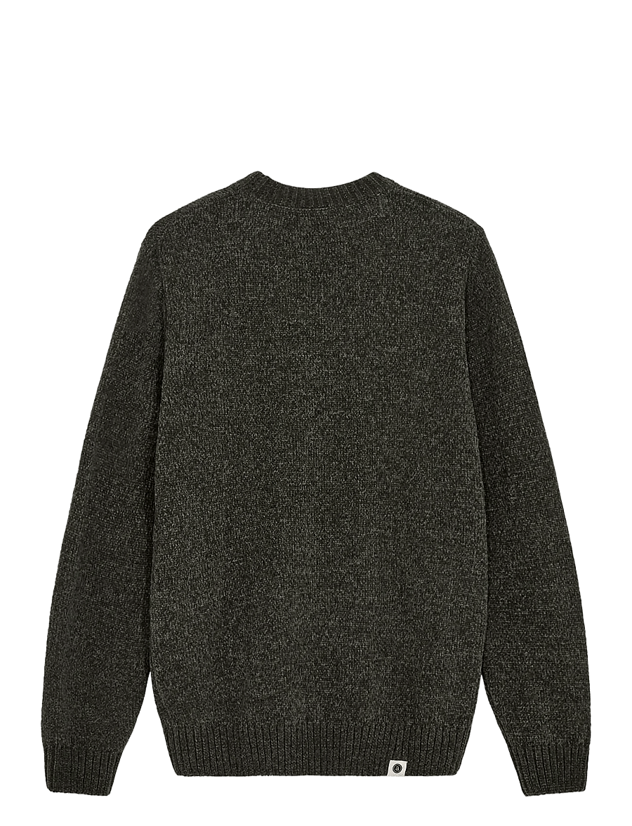 Anerkjendt - AKSUNE CHENILLE KNIT - round necks - forest night - 1