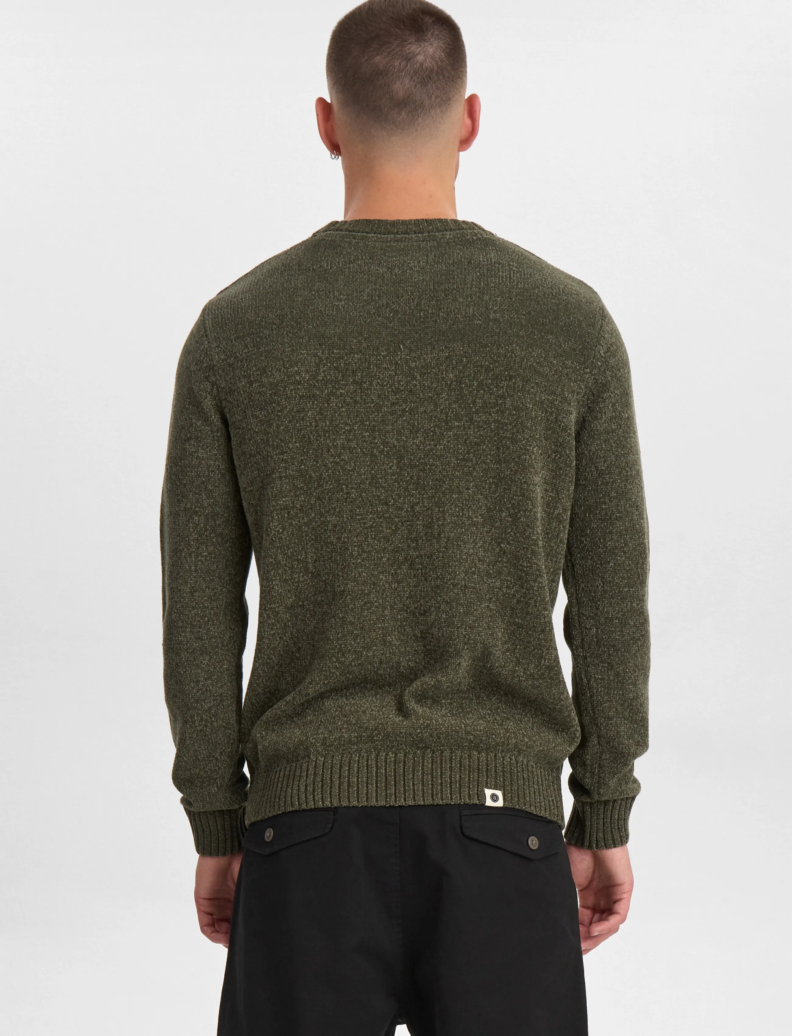 Anerkjendt - AKSUNE CHENILLE KNIT - round necks - forest night - 4