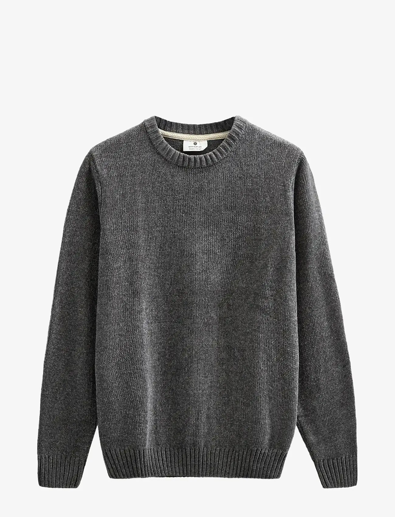 Anerkjendt - AKSUNE CHENILLE KNIT - Ümmarguse kaelusega kudumid - granite gray - 0