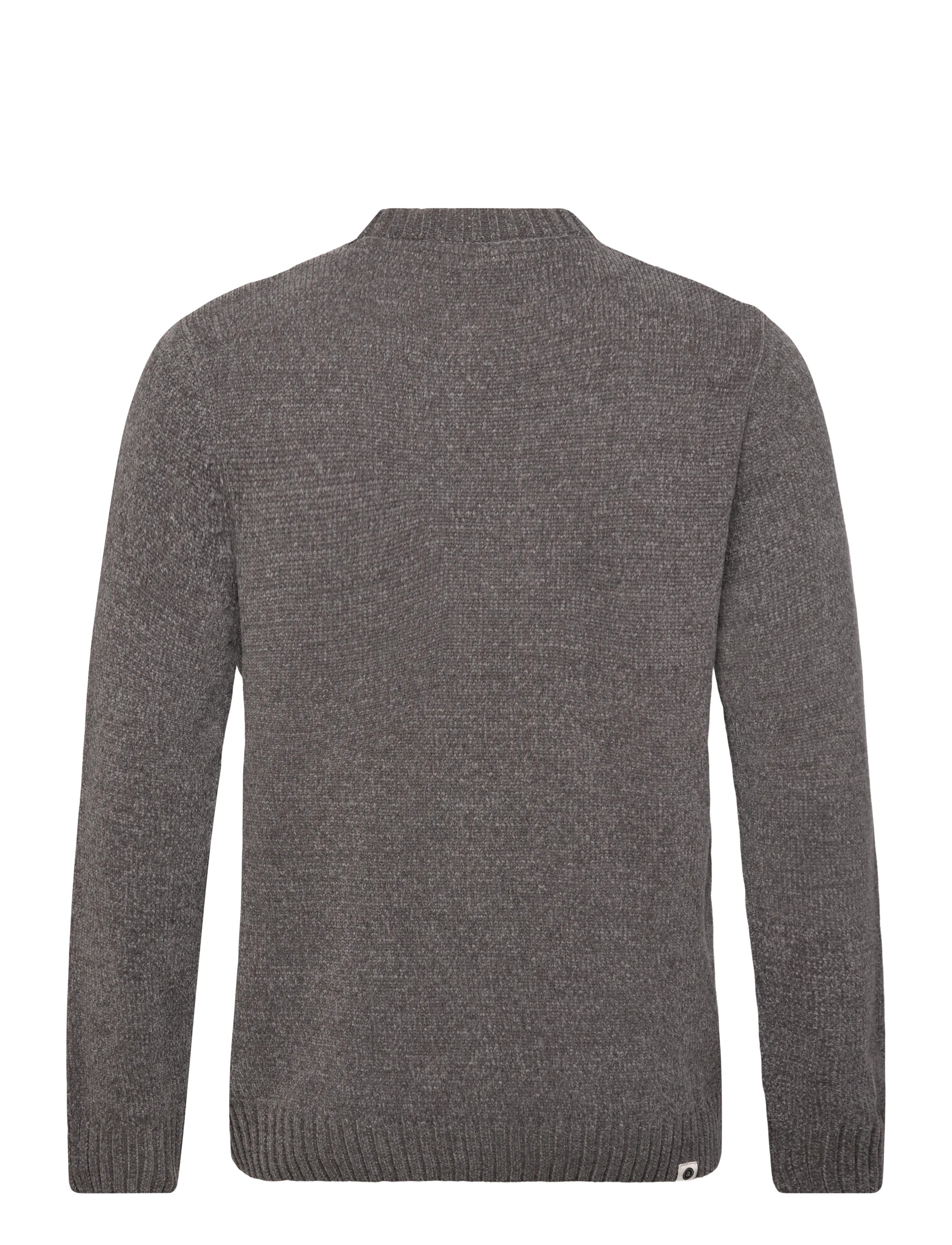 Anerkjendt - AKSUNE CHENILLE KNIT - rund hals - granite gray - 1