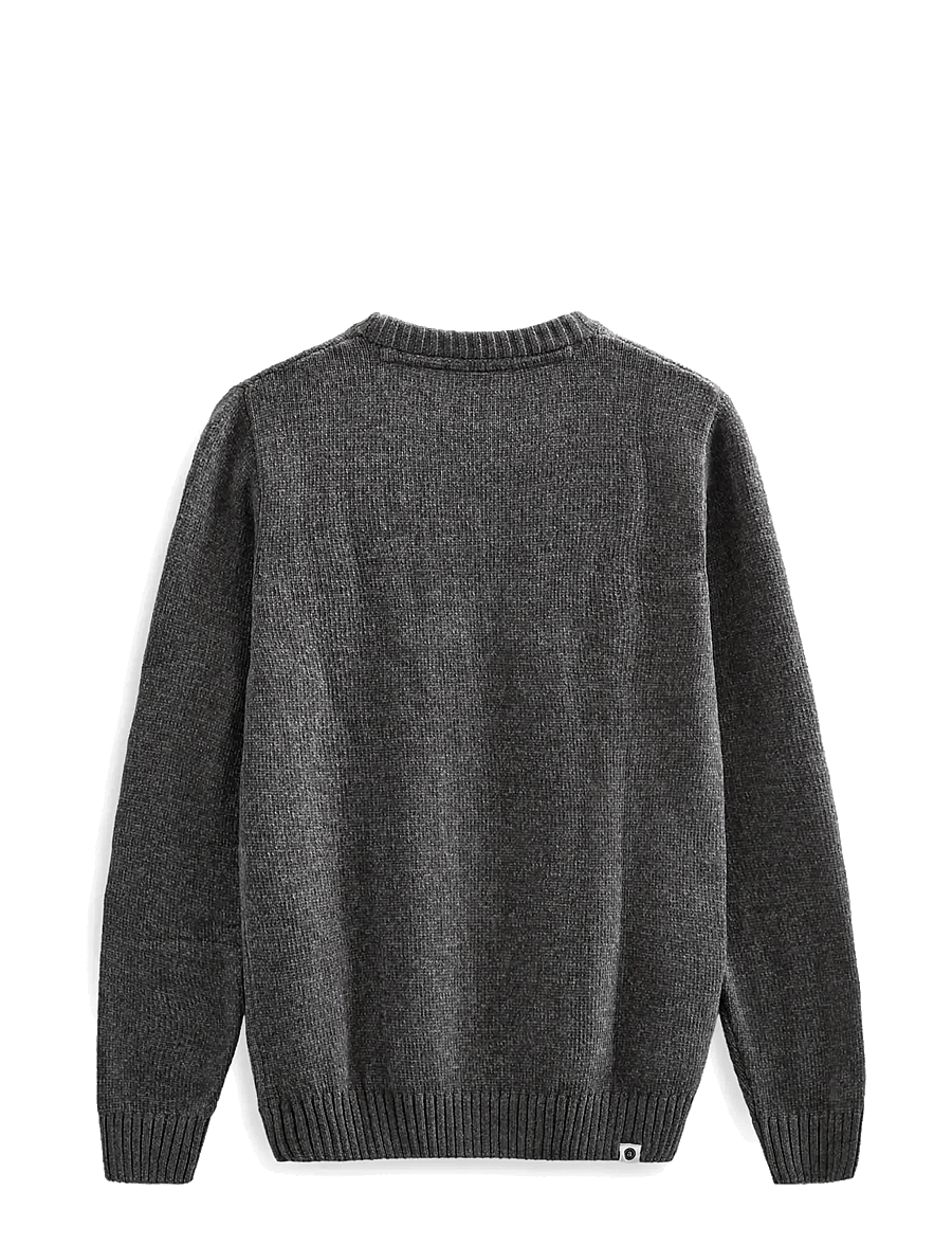 Anerkjendt - AKSUNE CHENILLE KNIT - round necks - granite gray - 1