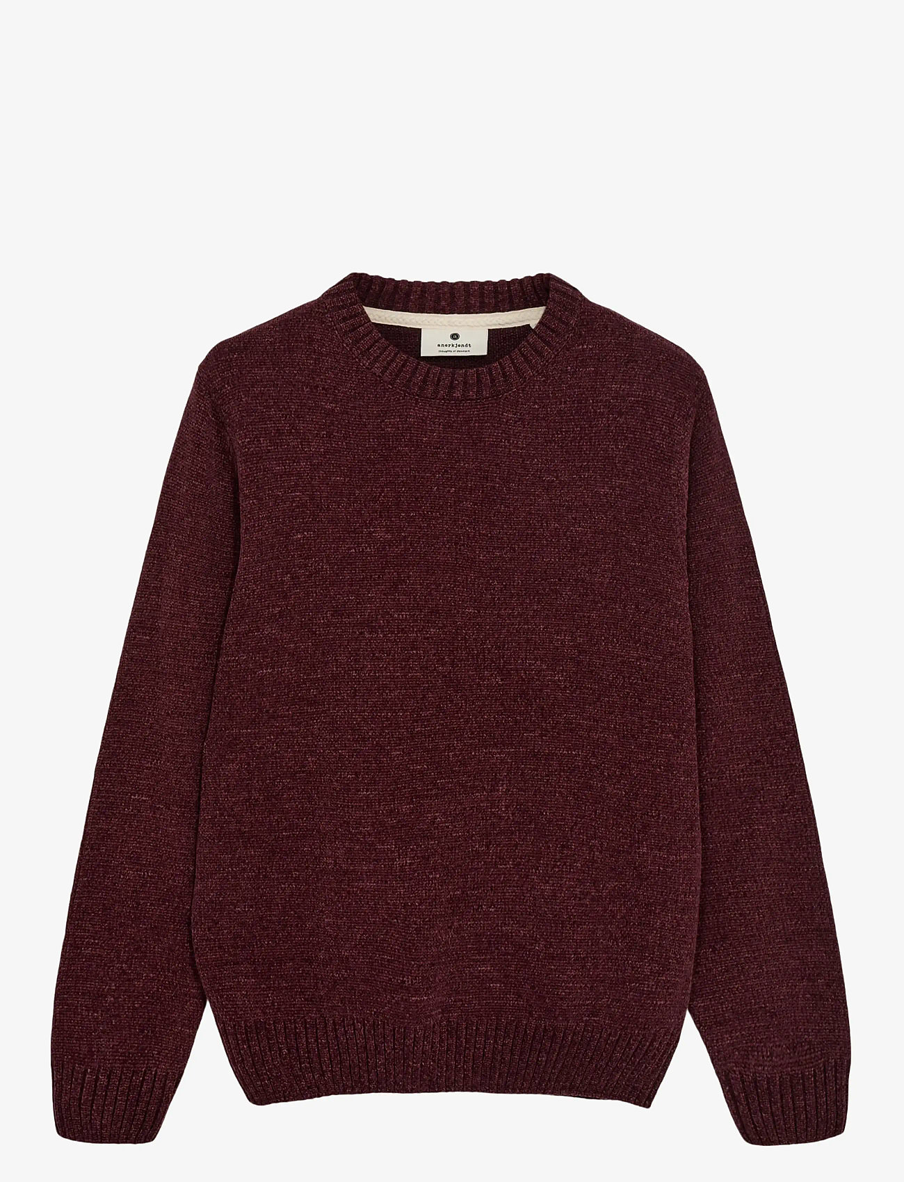 Anerkjendt - AKSUNE CHENILLE KNIT - rundhalsad - port royal - 0