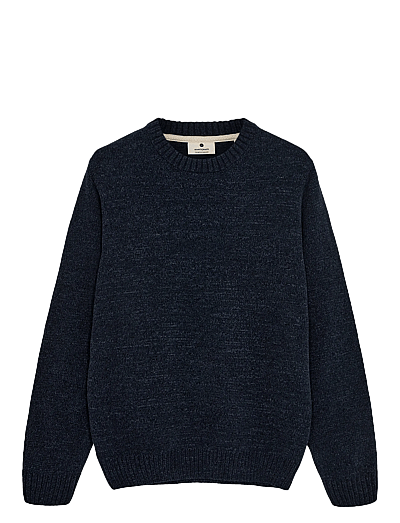 Anerkjendt AKSUNE CHENILLE KNIT - Round Necks - SKY CAPTAIN / navy