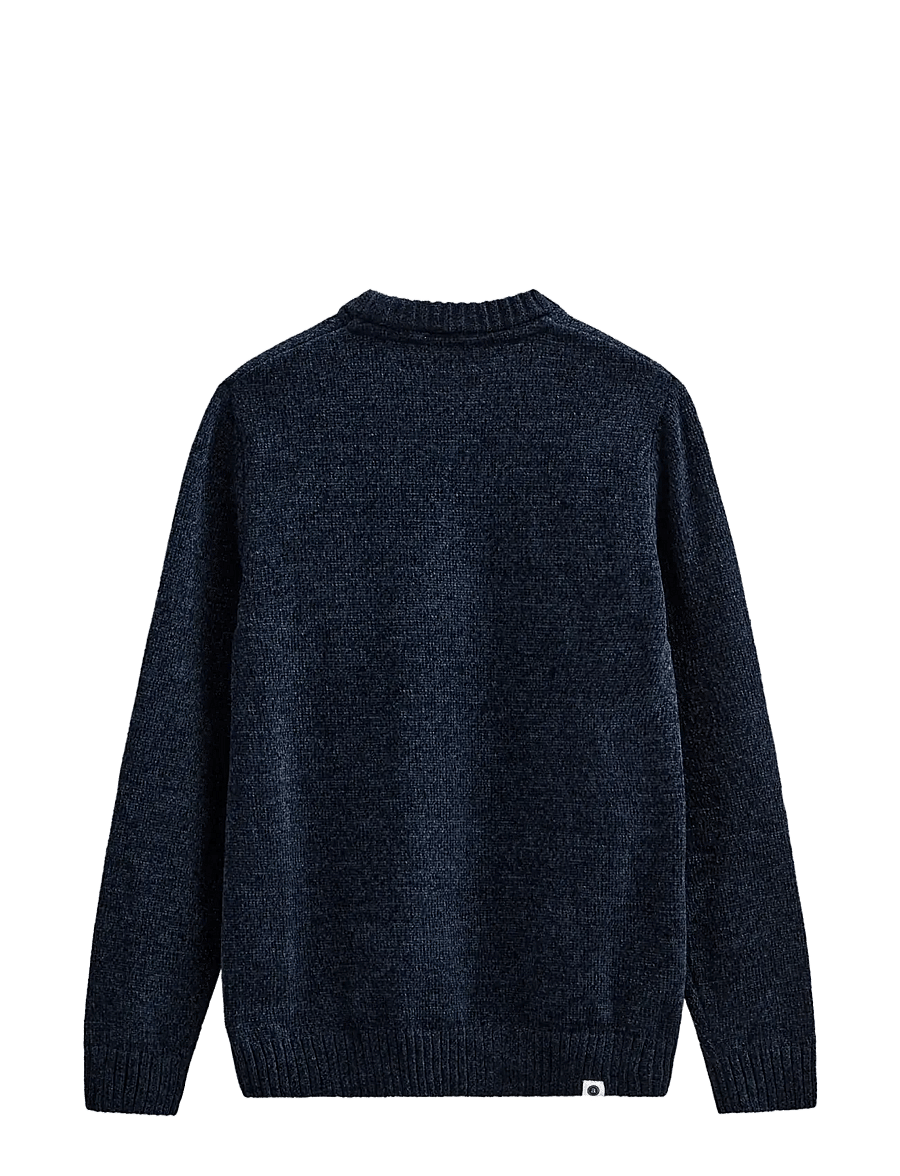 Anerkjendt - AKSUNE CHENILLE KNIT - round necks - sky captain - 1