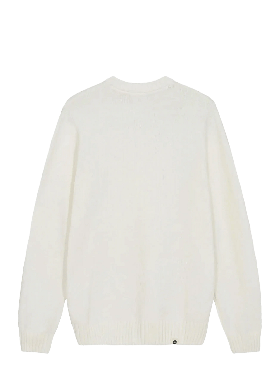 Anerkjendt - AKSUNE CHENILLE KNIT - round necks - tofu - 1