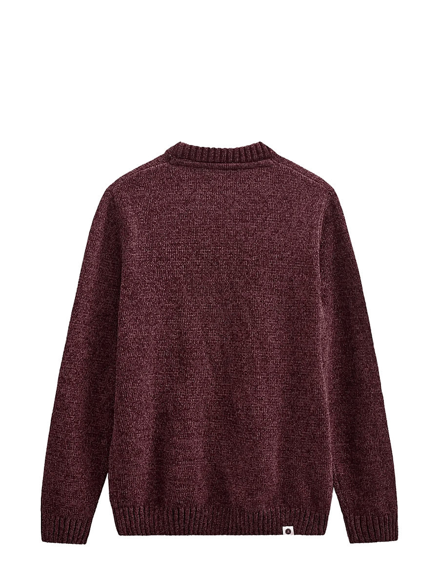 Anerkjendt - AKSUNE CHENILLE KNIT - round necks - vineyard wine - 2